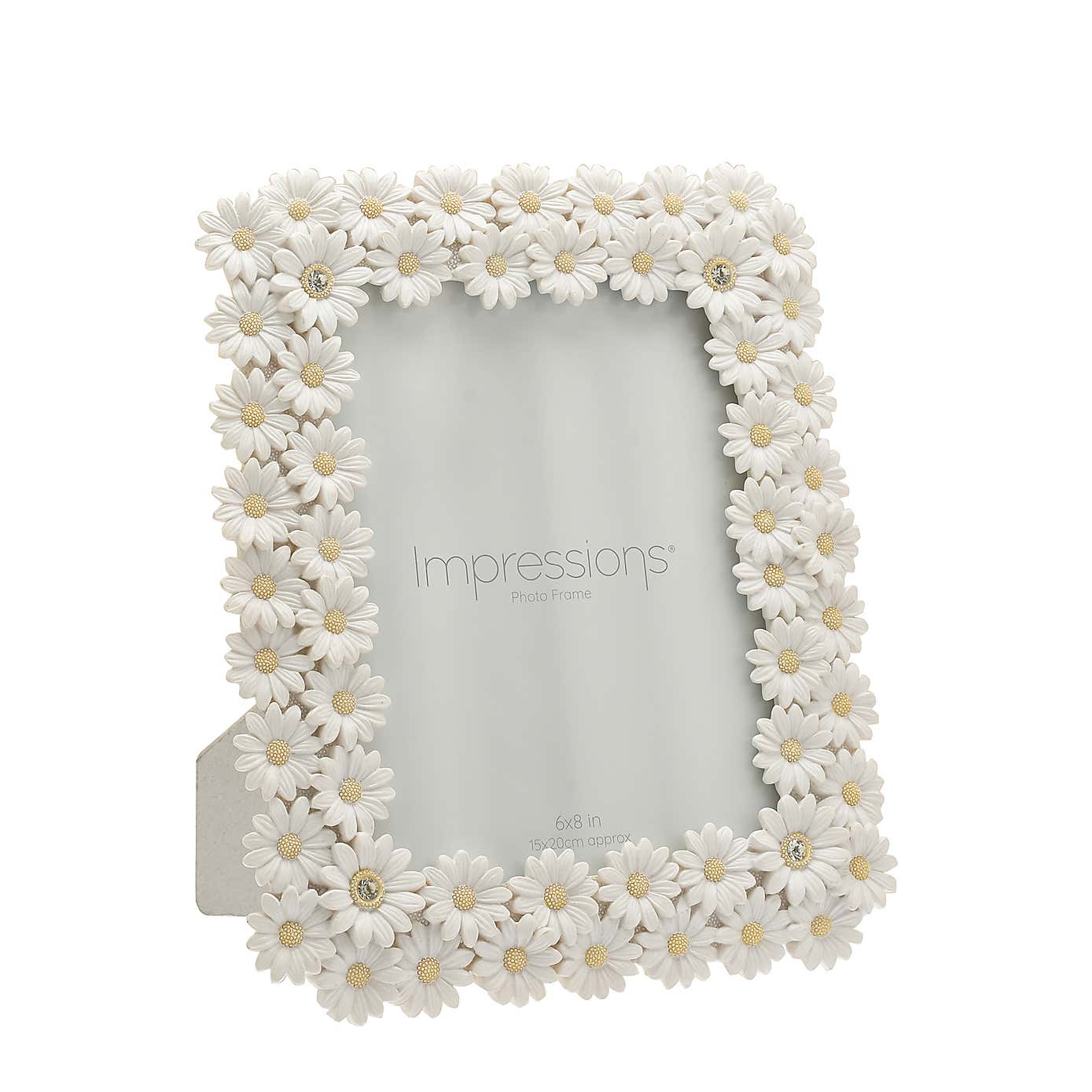 Impressions White Daisy Photo Frame
