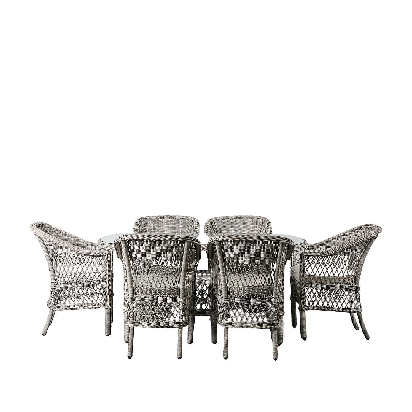 Corte 6 Seater Oval Dining Set