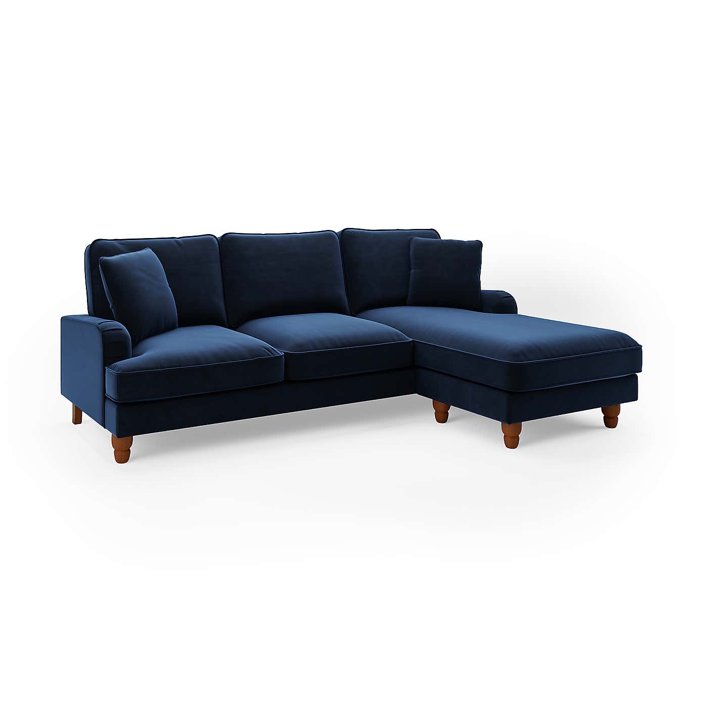 Beatrice Matte Velvet Right Hand Corner Chaise