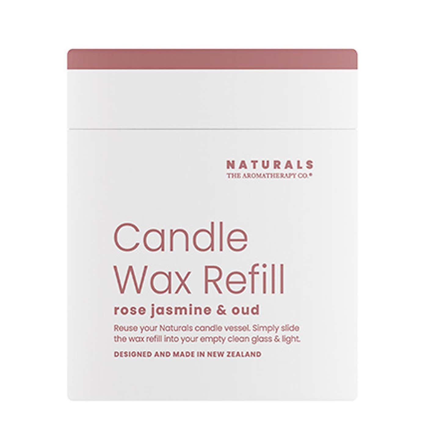The Aromatherapy Co Naturals Rose Jasmine & Oud Candle Wax Refill