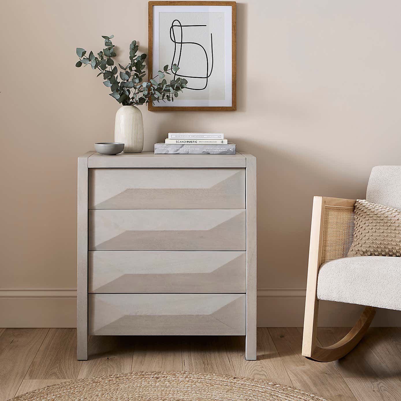 Watkins 4 Drawer Chest, Mango Wood