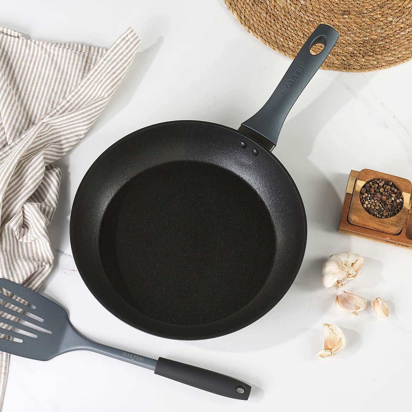 Salter Megastone 28cm Aluminium Frying Pan