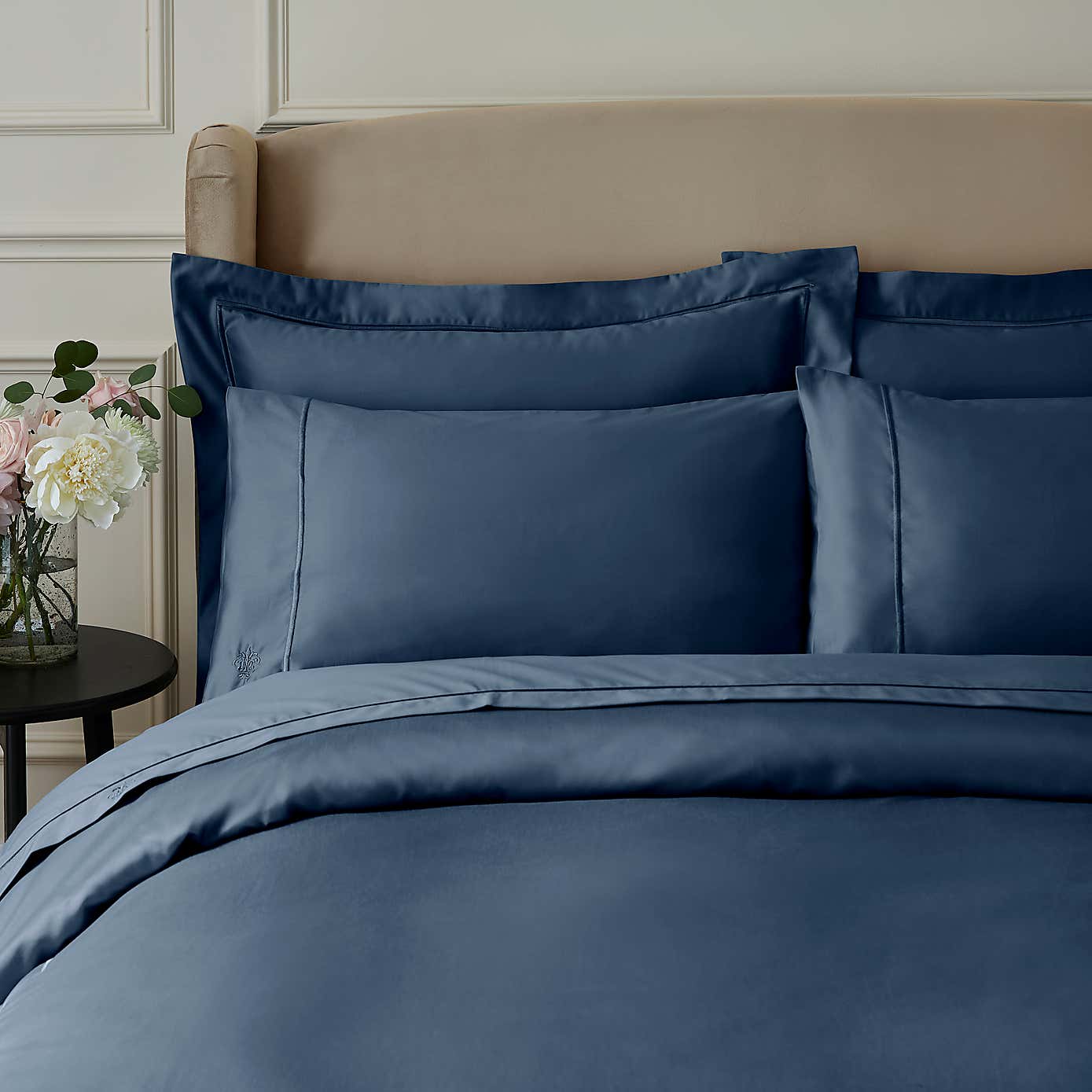 Dorma Egyptian Cotton 1000 Thread Count Silver Oxford Pillowcase