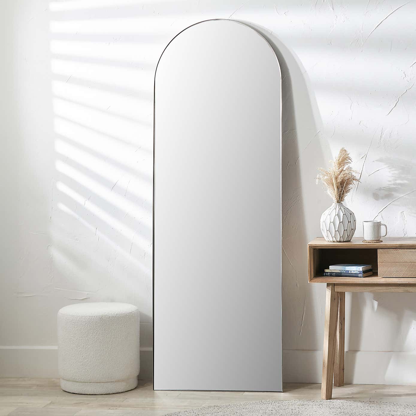Slim Frame Arch Leaner Mirror