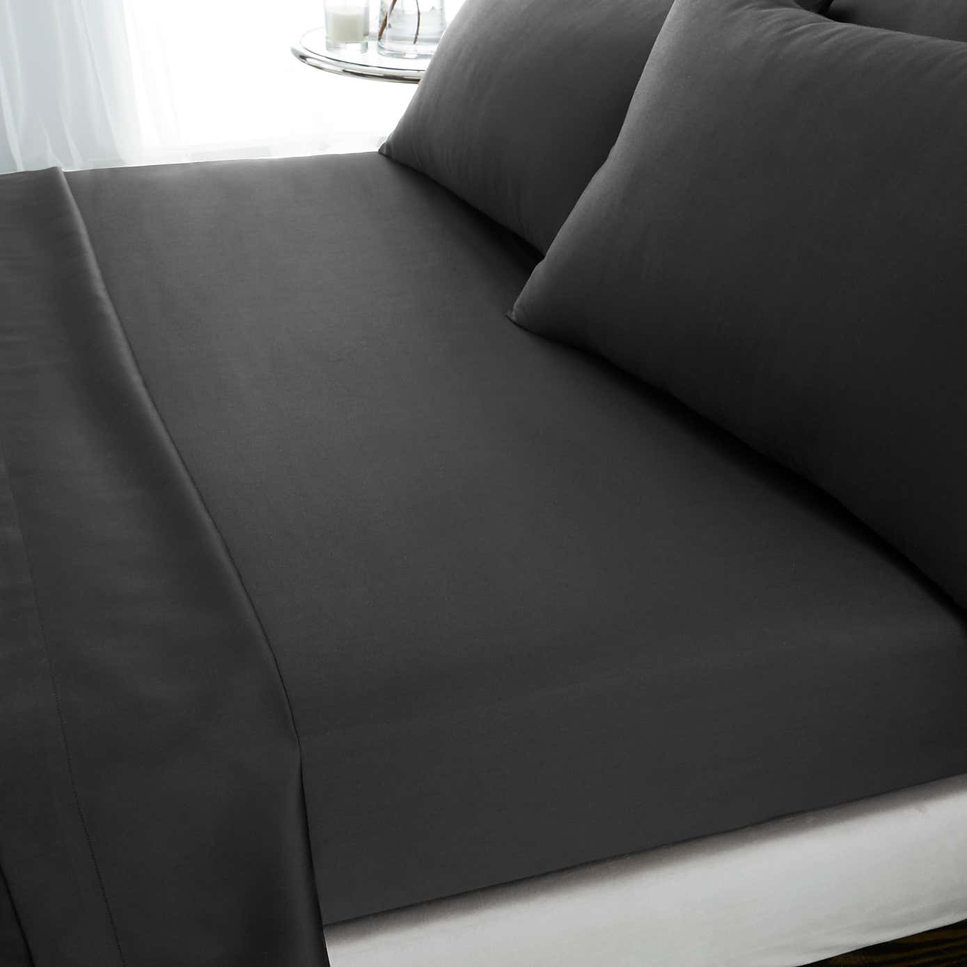Hotel 230 Thread Count Egyptian Cotton Sateen Fitted Sheet