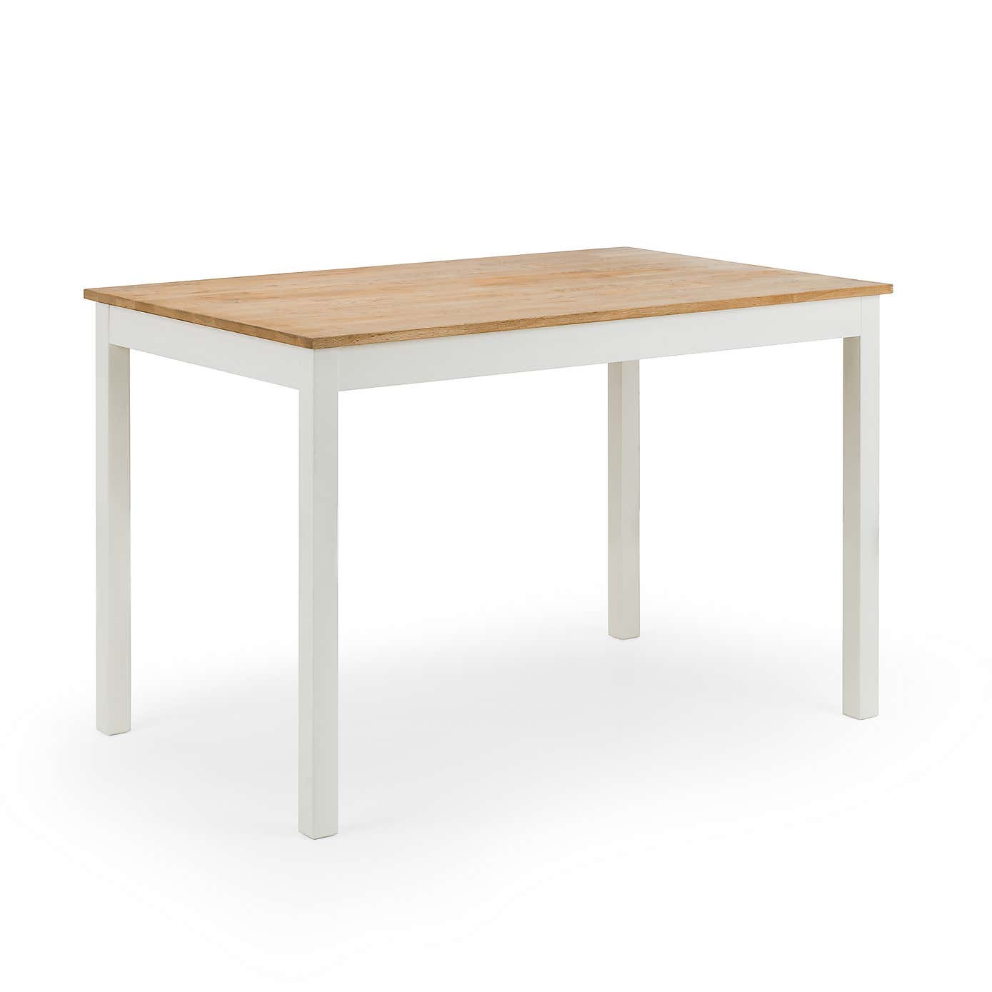 Coxmoor Rectangular Dining Table Ivory with Oak
