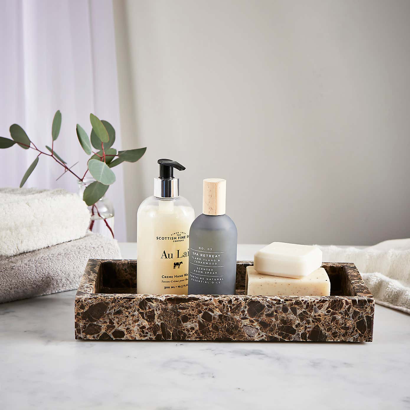 Dorma Purity Marble Tray