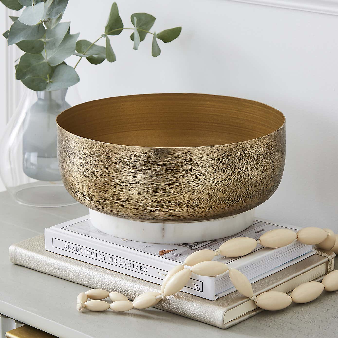 Metal Marble Bowl