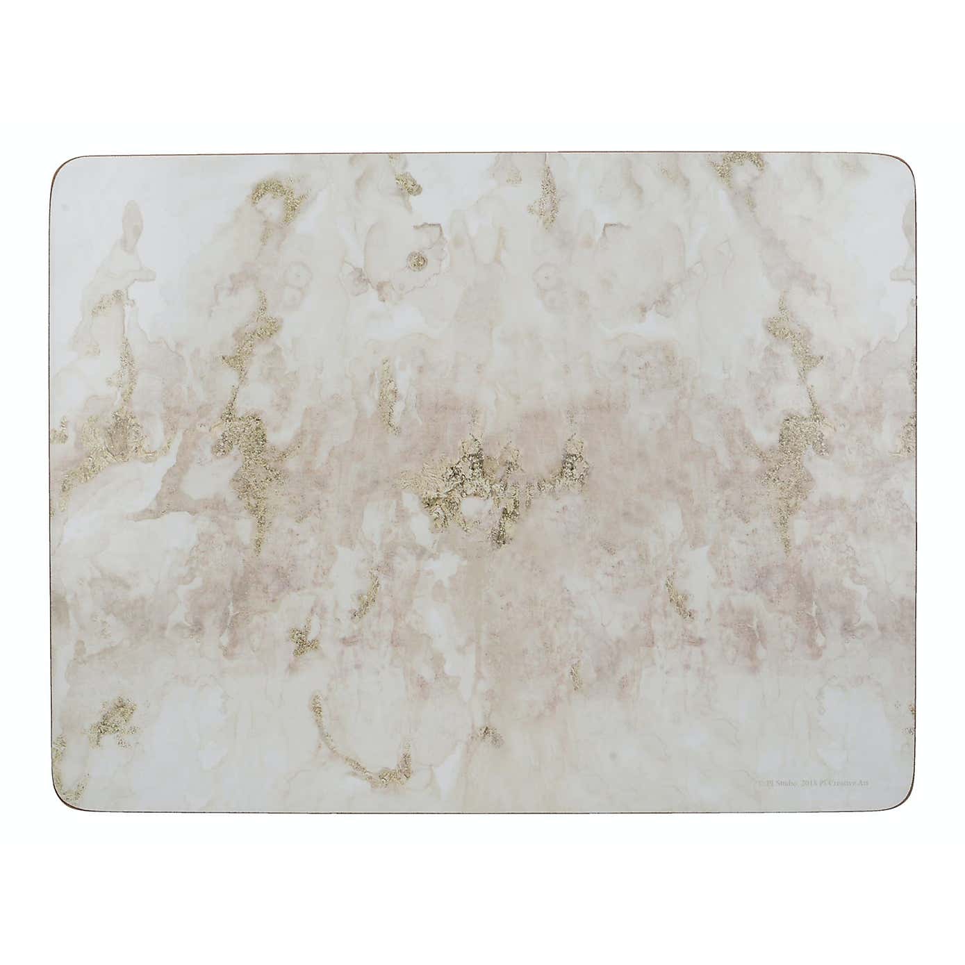 Creative Tops Set of 6 Marbled Wooden Placemats
