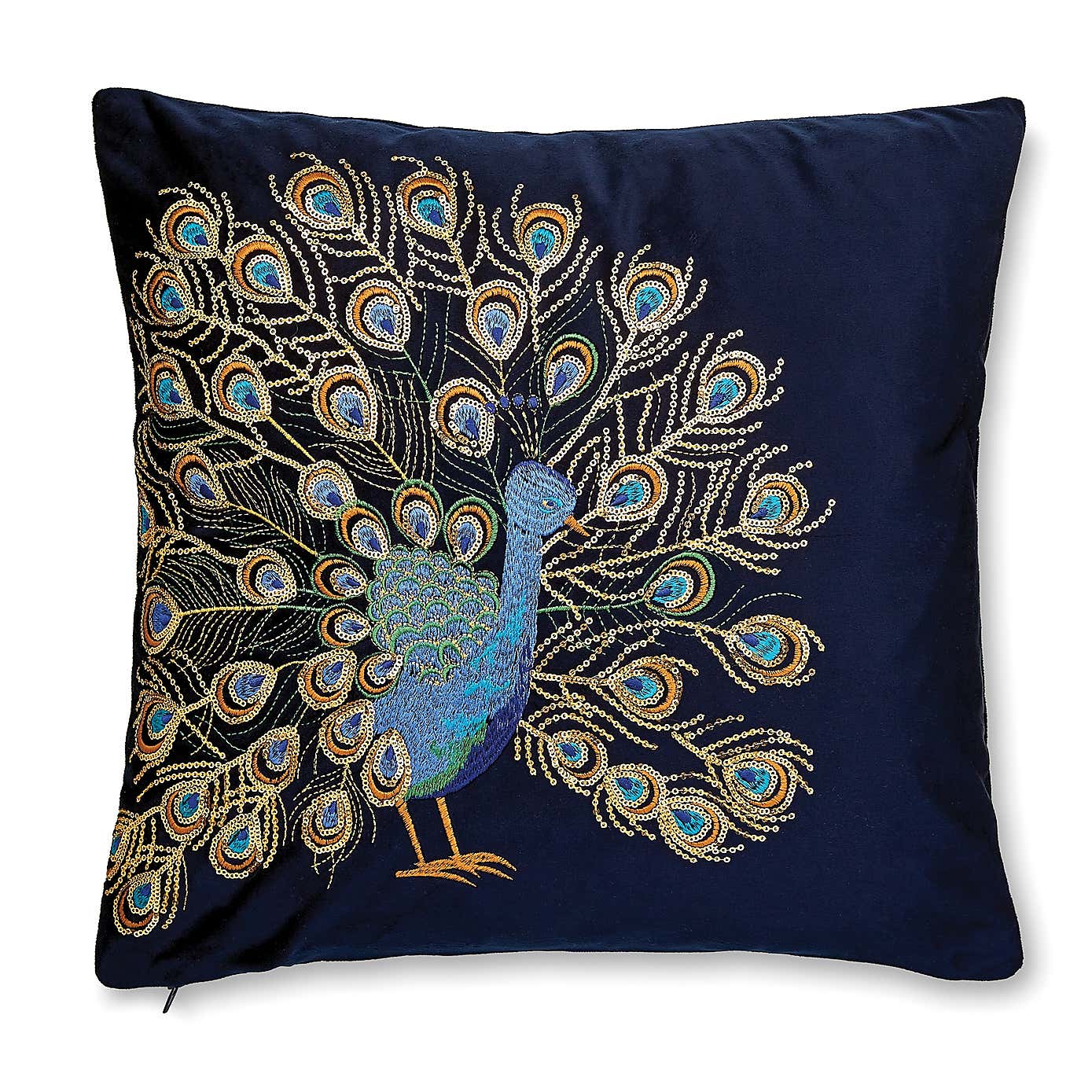 Peacock Teal Cushion Cover
