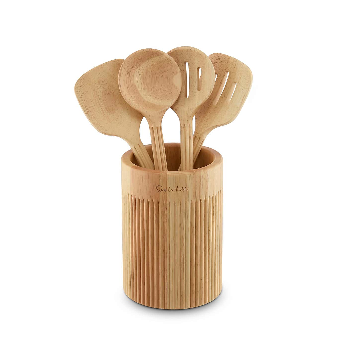 Sur La Table Set of 4 Utensils with Holder