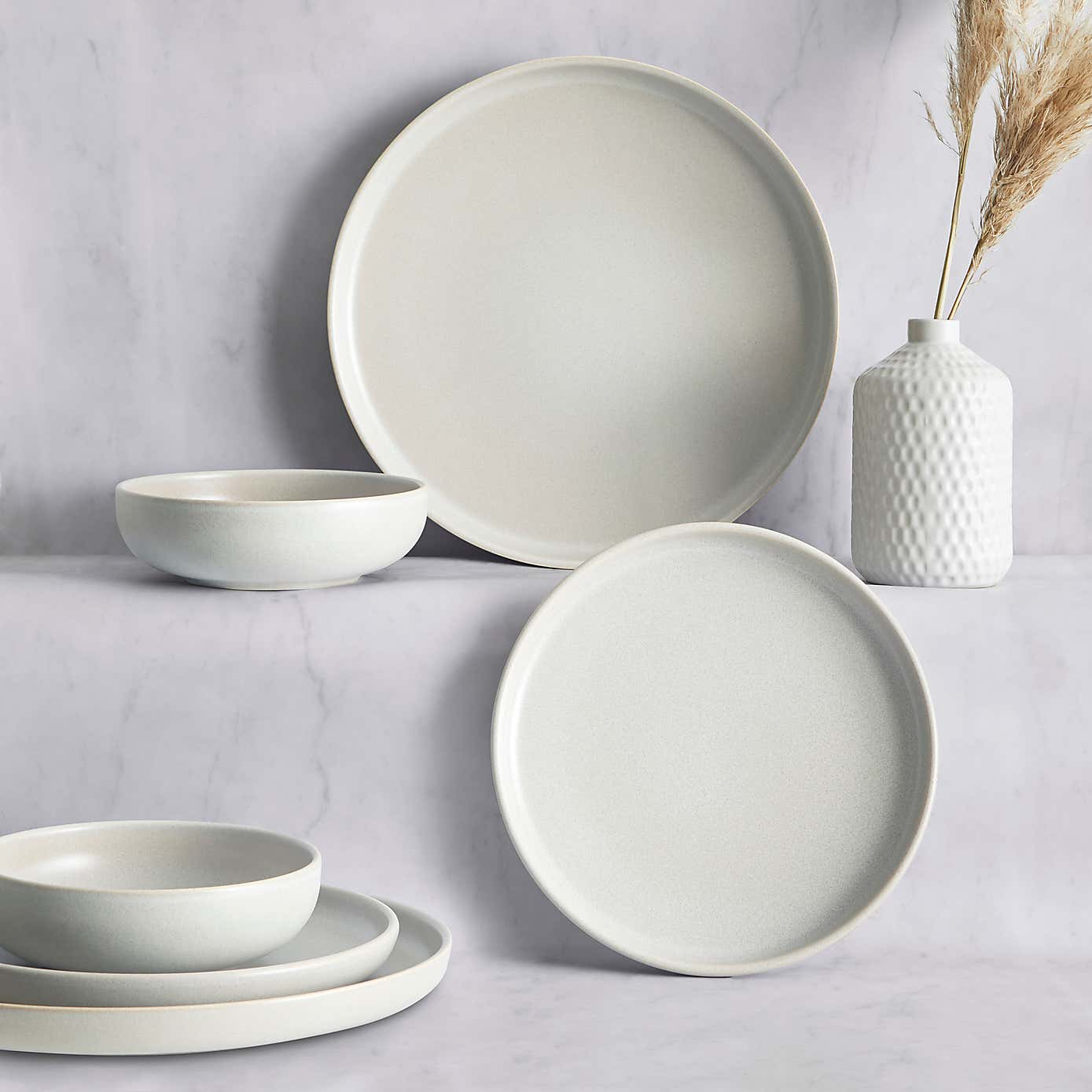 Urban Charcoal 12 Piece Dinner Set
