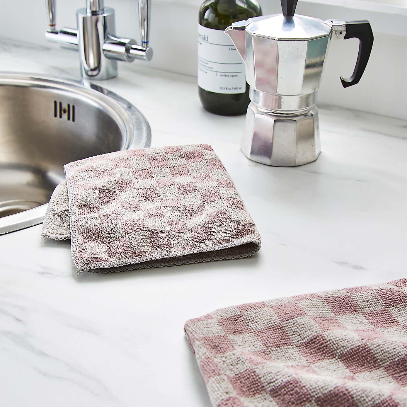 Dunelm 2 Pack of Stainless Steel Cloths