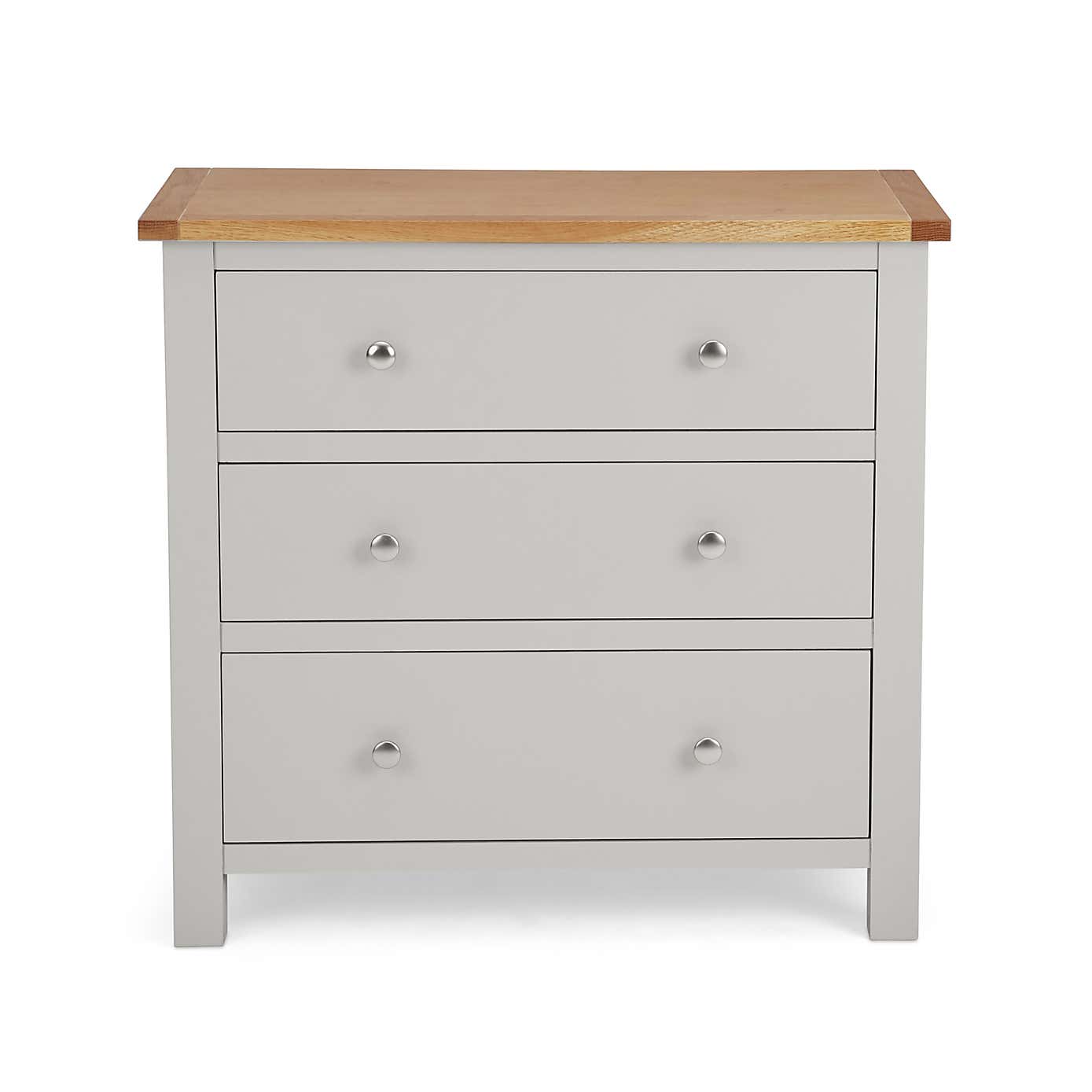 Bromley 3 Drawer Chest, Oak