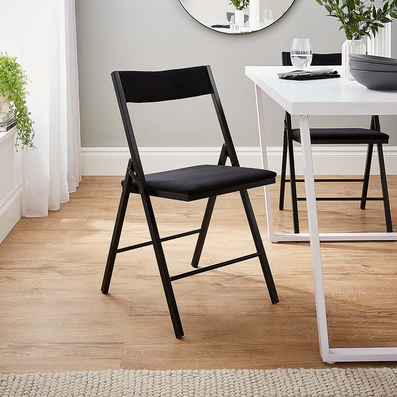 Emily Velvet Folding Chair
