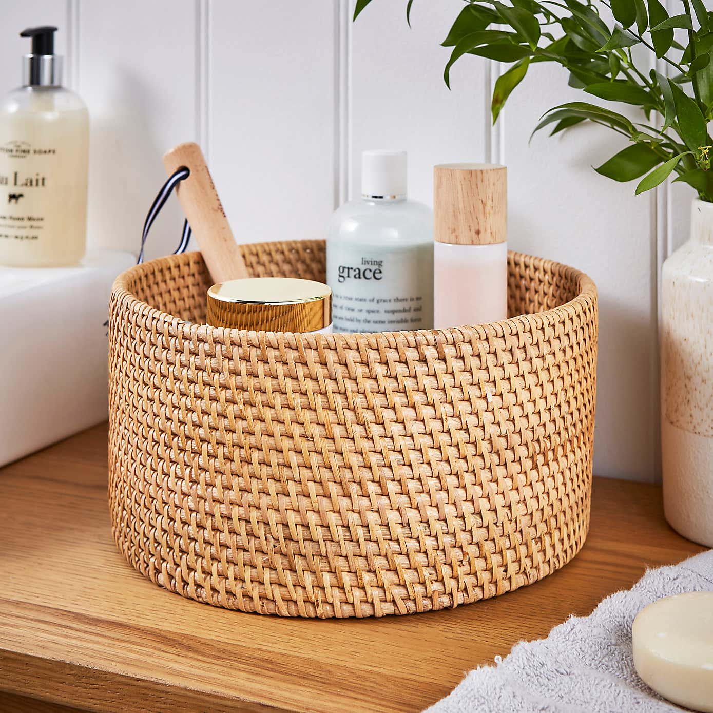 Rattan Round Basket