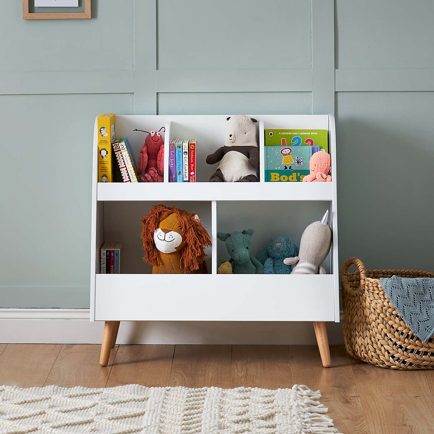 OBaby Maya Toy Storage Box, White & Natural