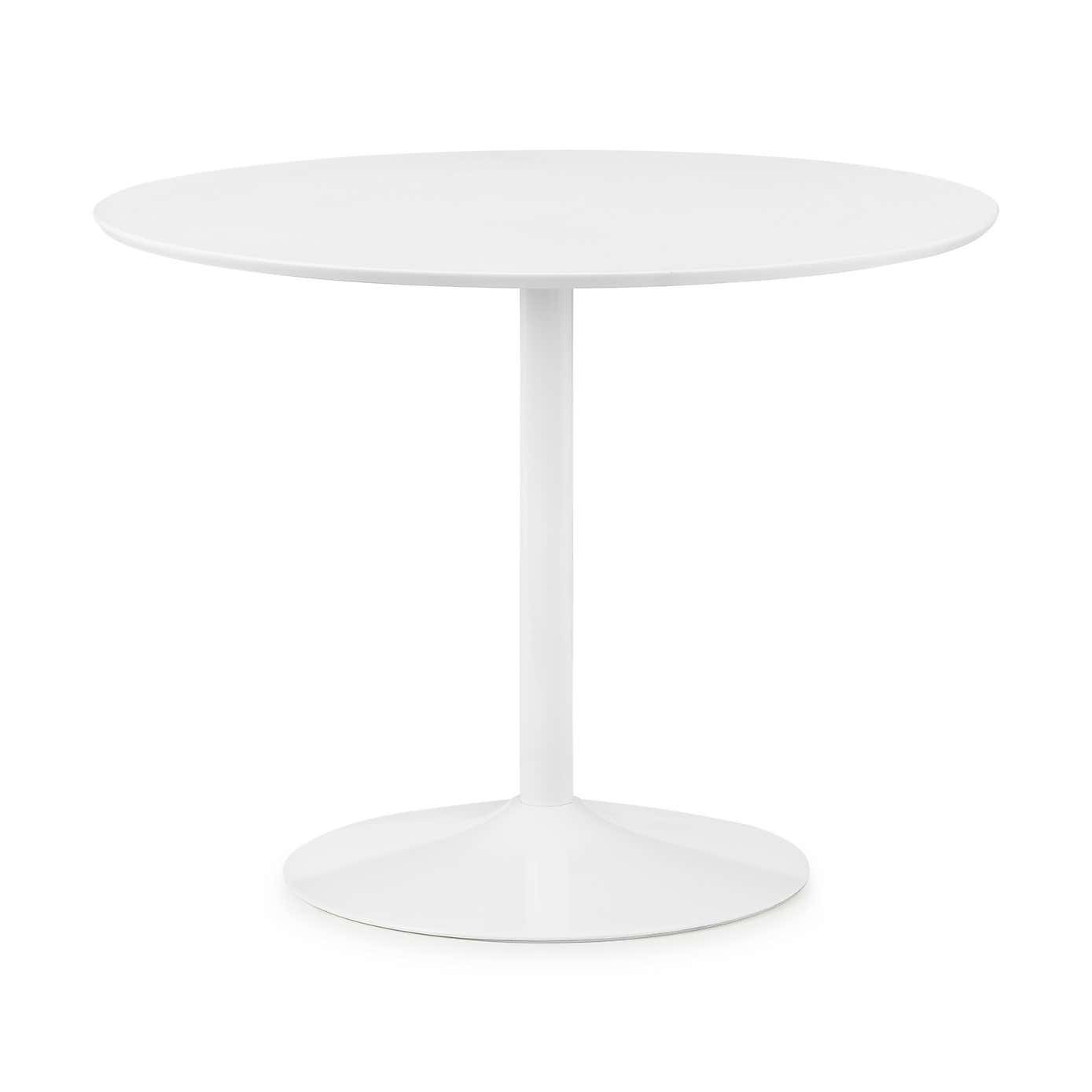 Blanco Round White Pedestal Dining Table