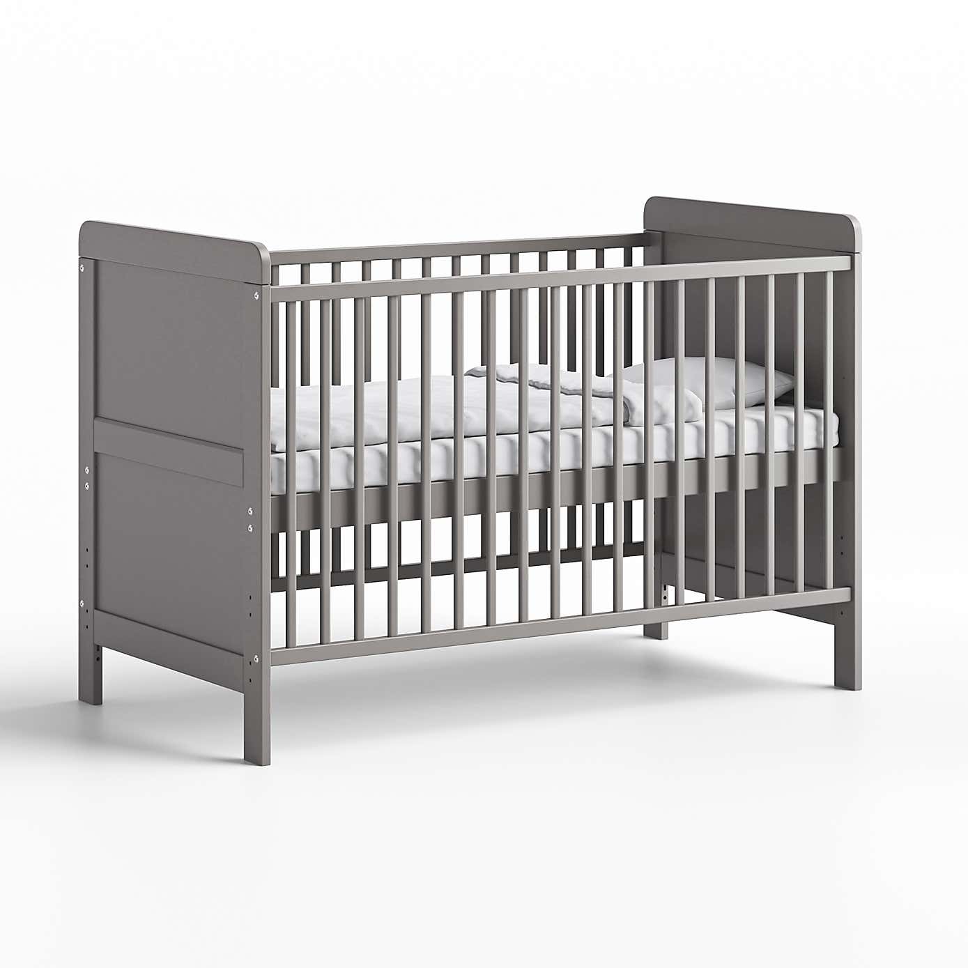 Little Acorns Classic Cot Bed and 3 Drawer Chest Nursery Set
