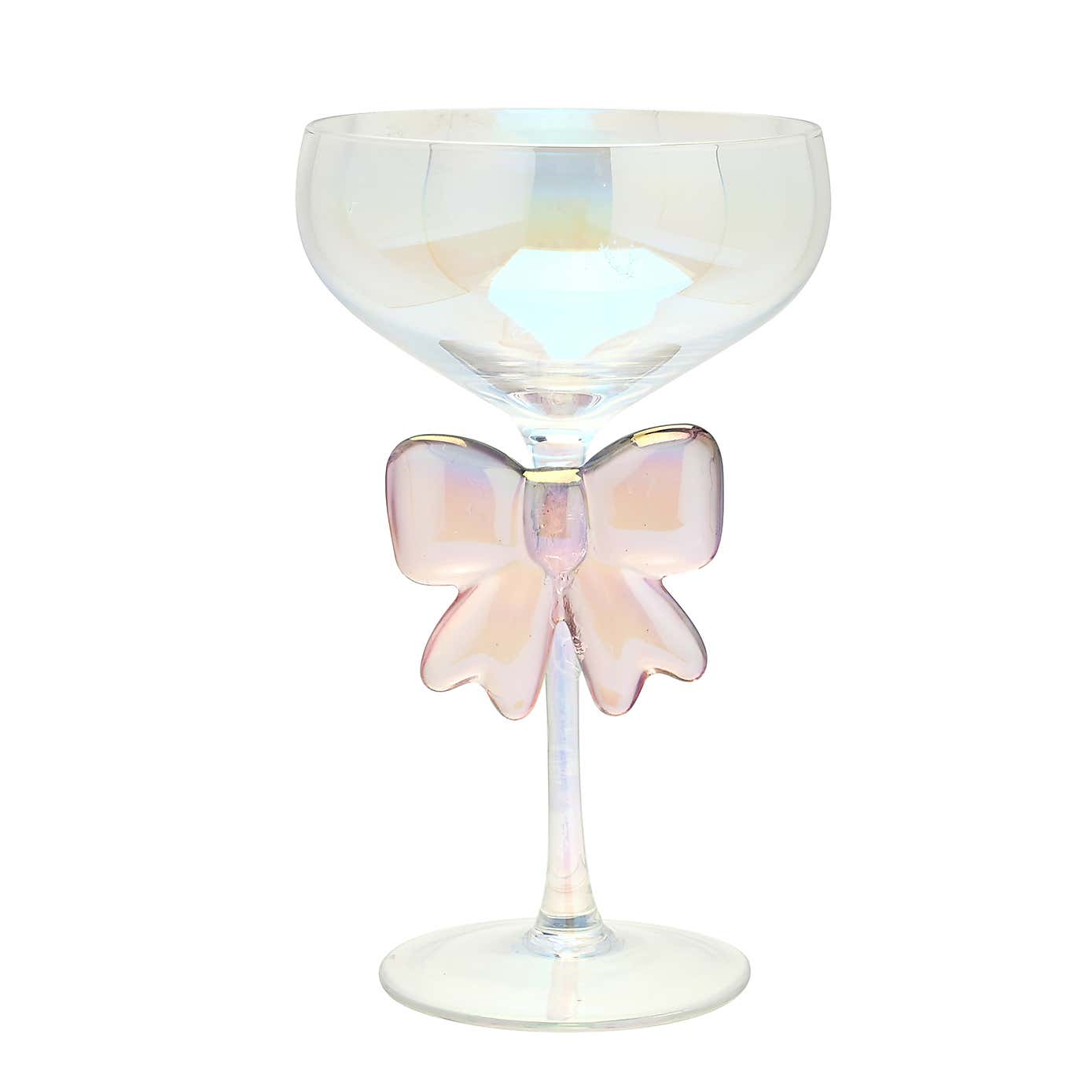 Hestia Iridescent Bow Martini Glass
