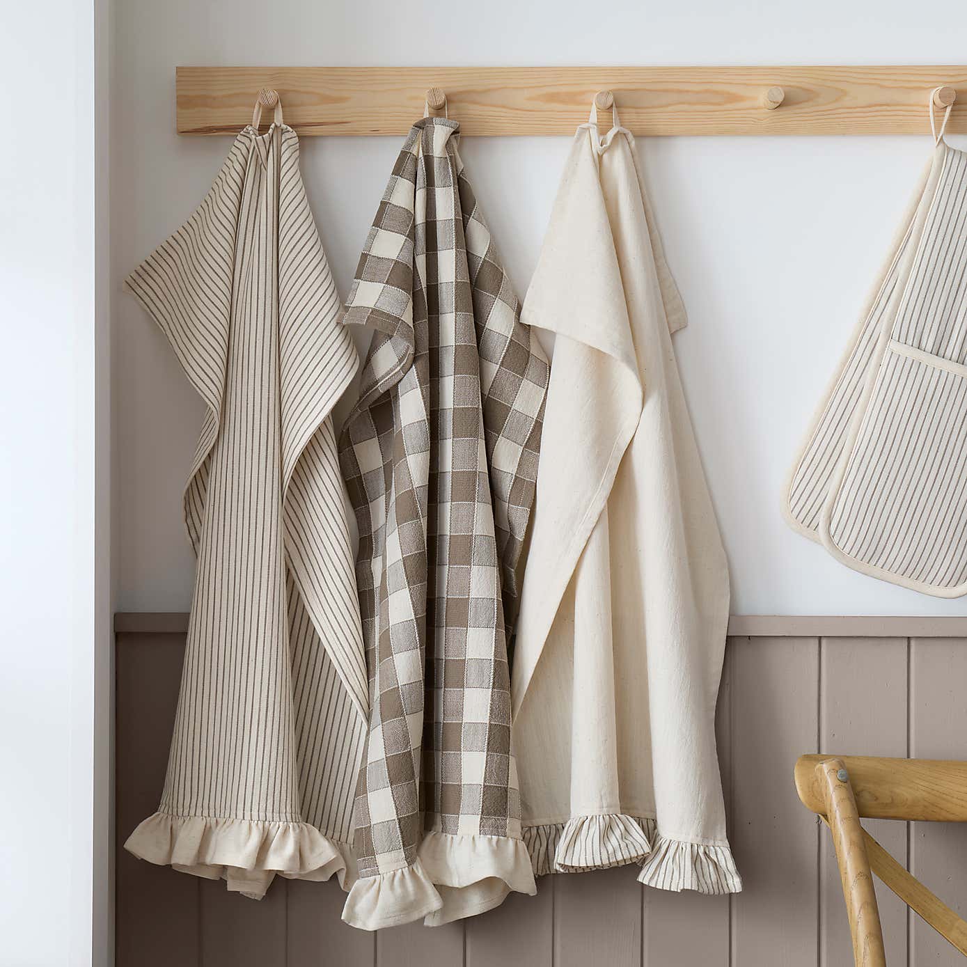 Set of 3 Country Cotton Tea Towels