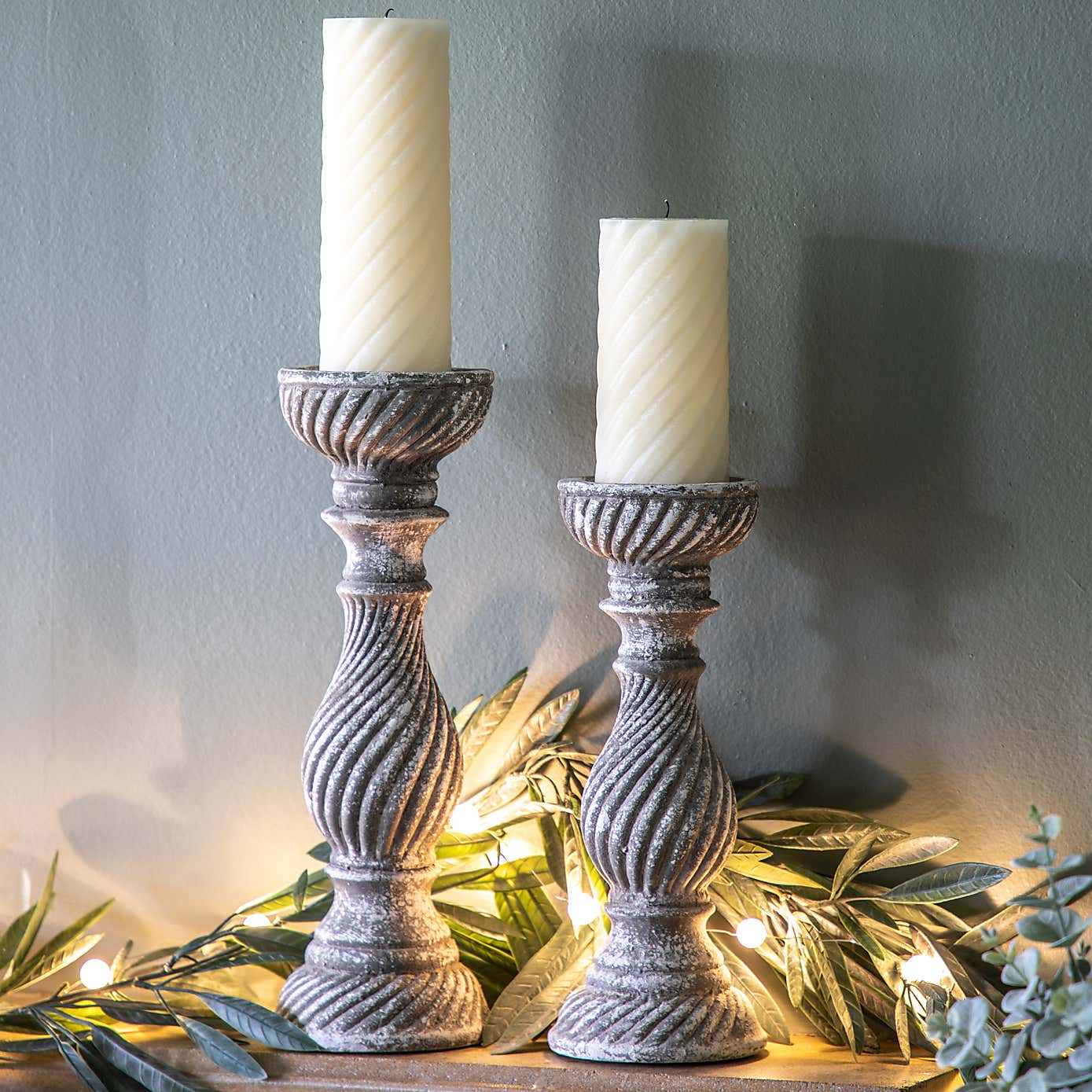 Aged Sowton Candle Holder