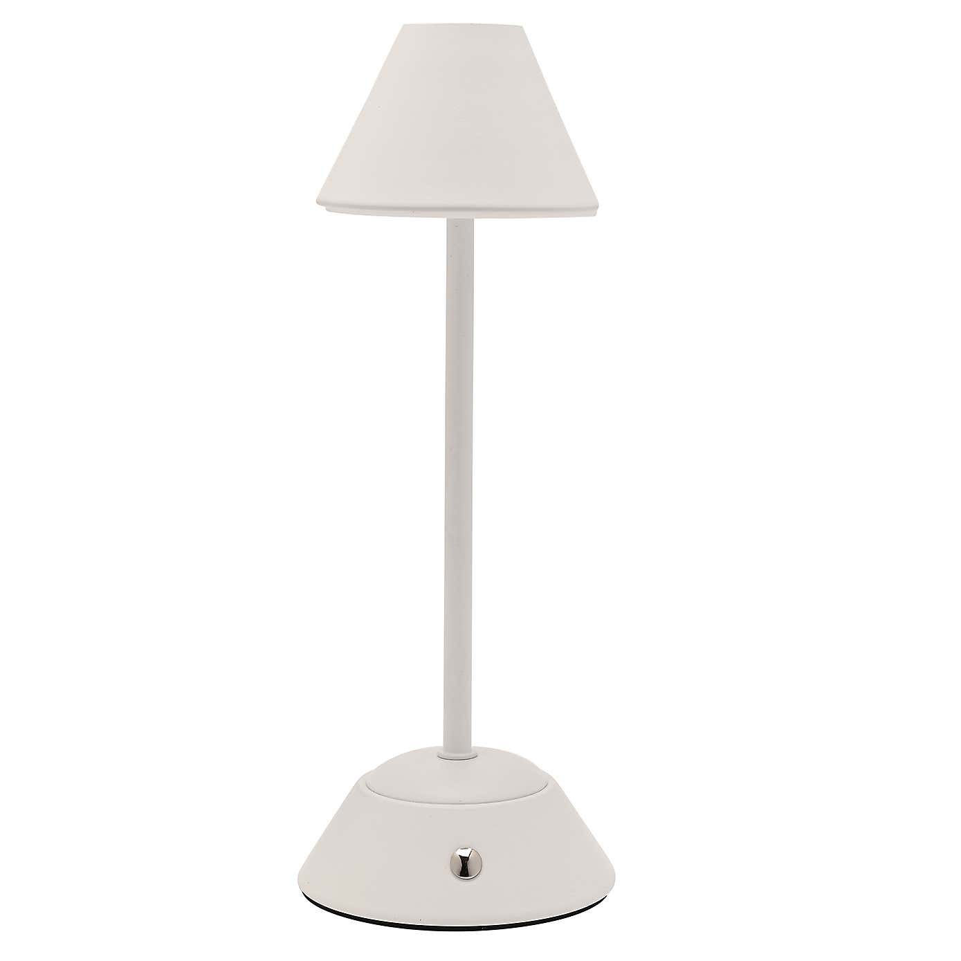 Hestia Thin Stem Rechargeable Colour Changing LED Touch Table Lamp