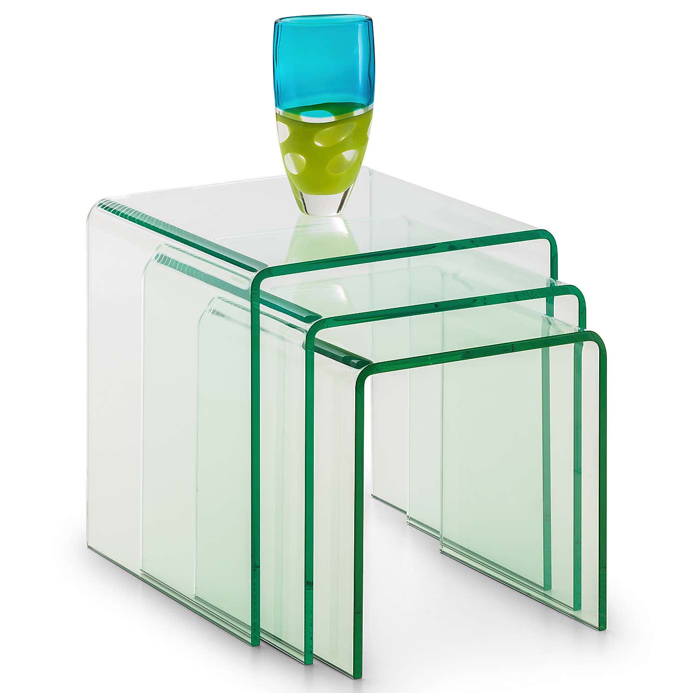 Amalfi Bent Glass Nest Of Tables