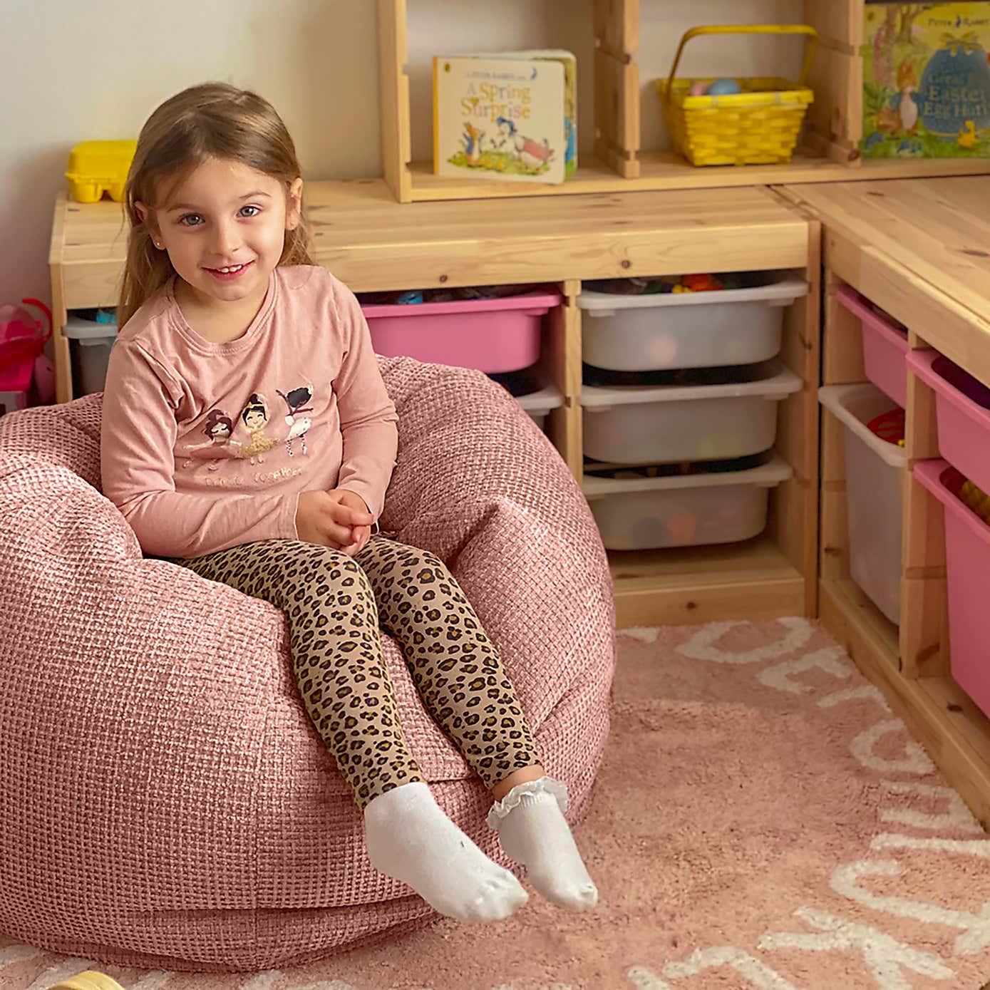 RU Comfy Mini-Slouch Waffle Bean Bag