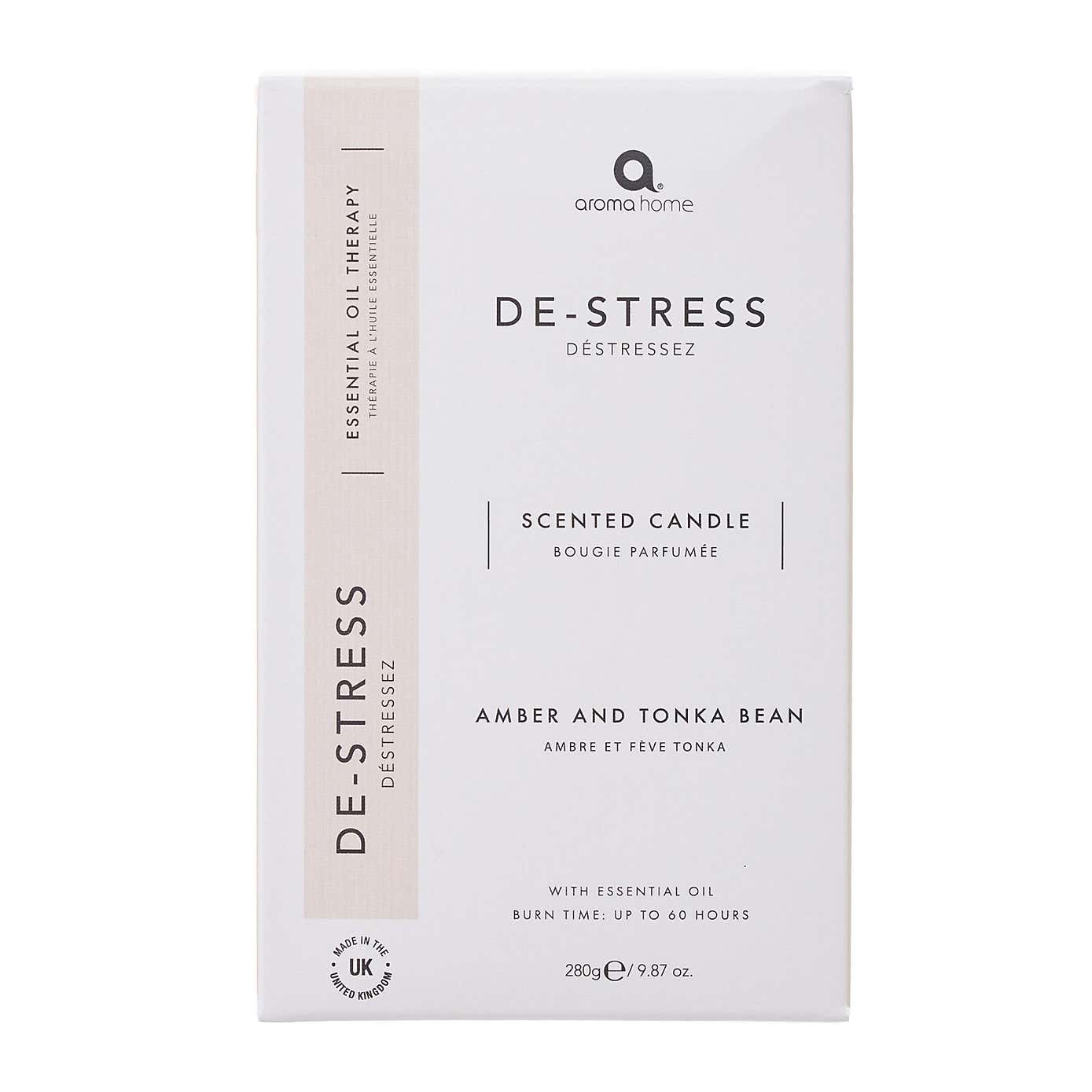 Upper Canada Aroma Home De-Stress Amber Tonka Bean Candle