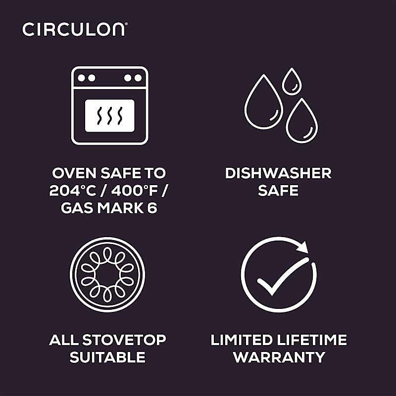 Circulon Scratch Defense Extreme Non-Stick Frying Pan, 30cm
