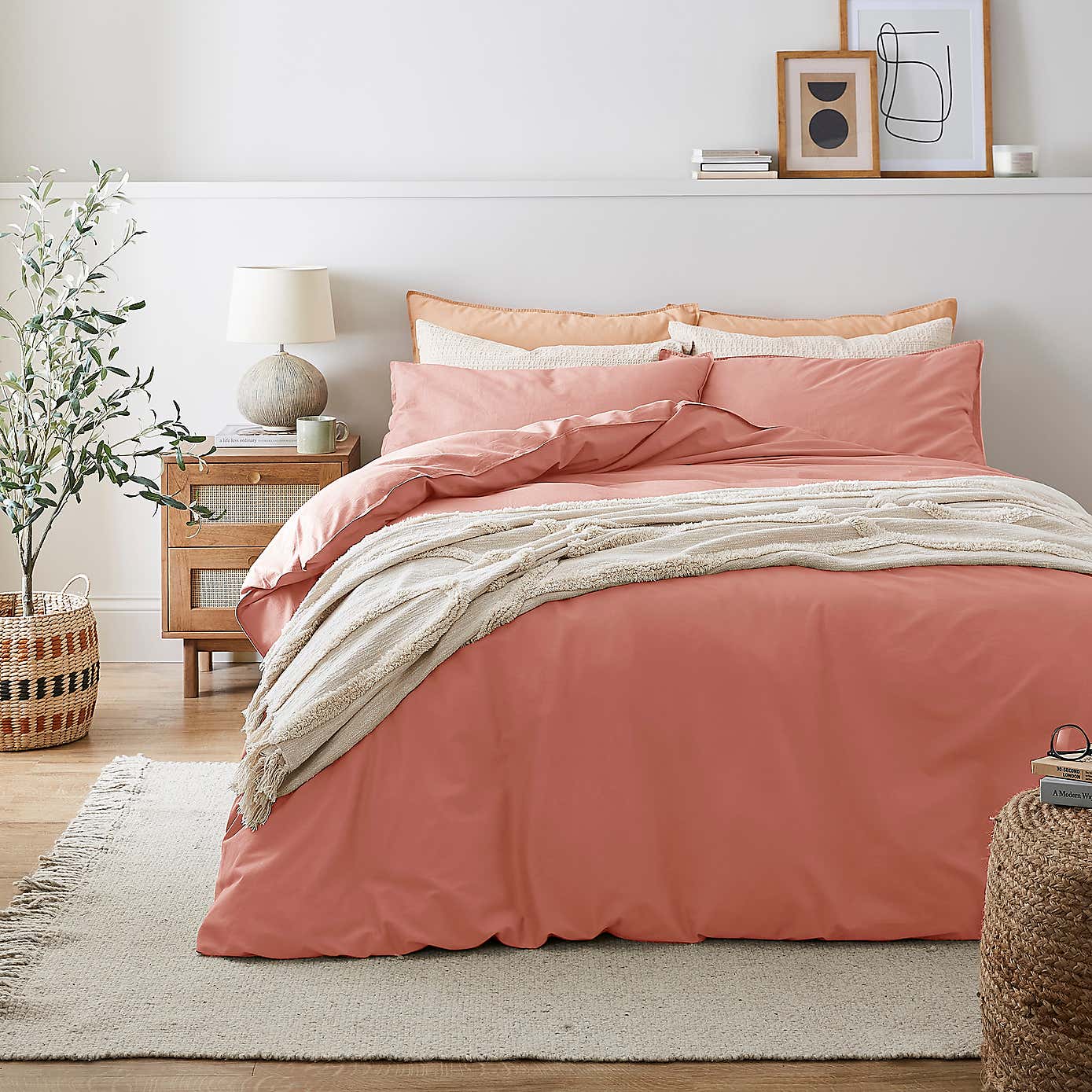 Recycled Cotton Duvet Cover and Pillowcase Set