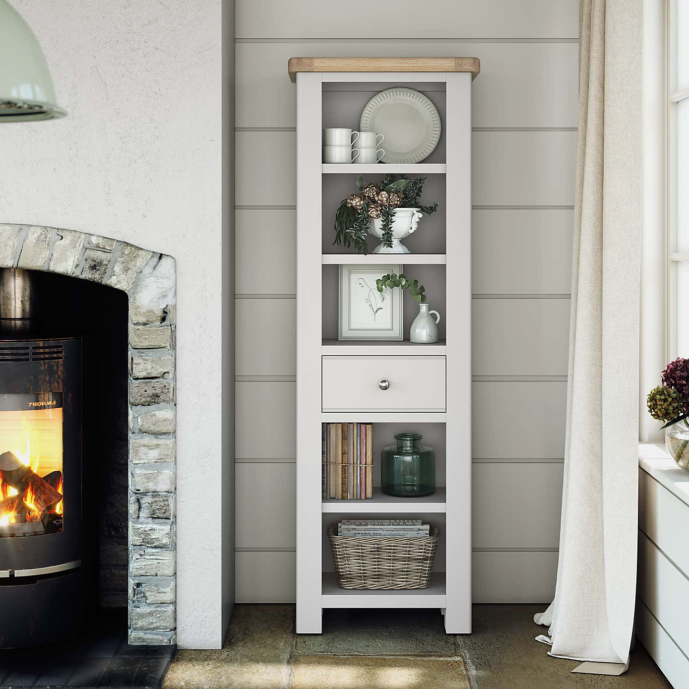 Salcombe Slim Bookcase