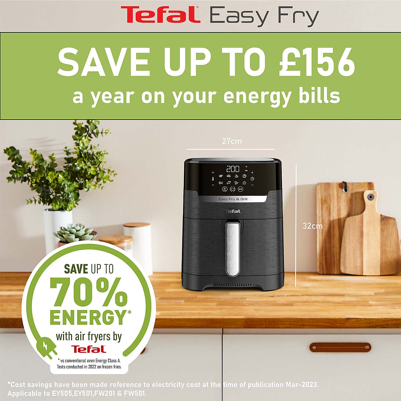 Tefal EasyFry Precision 2in1 Digital Airy Fryer & Grill