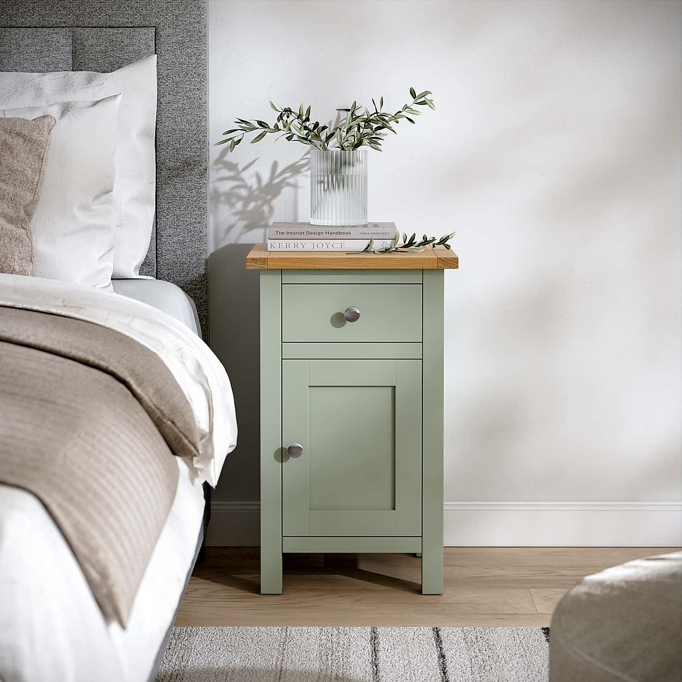Bromley 1 Drawer & 1 Door Small Cabinet