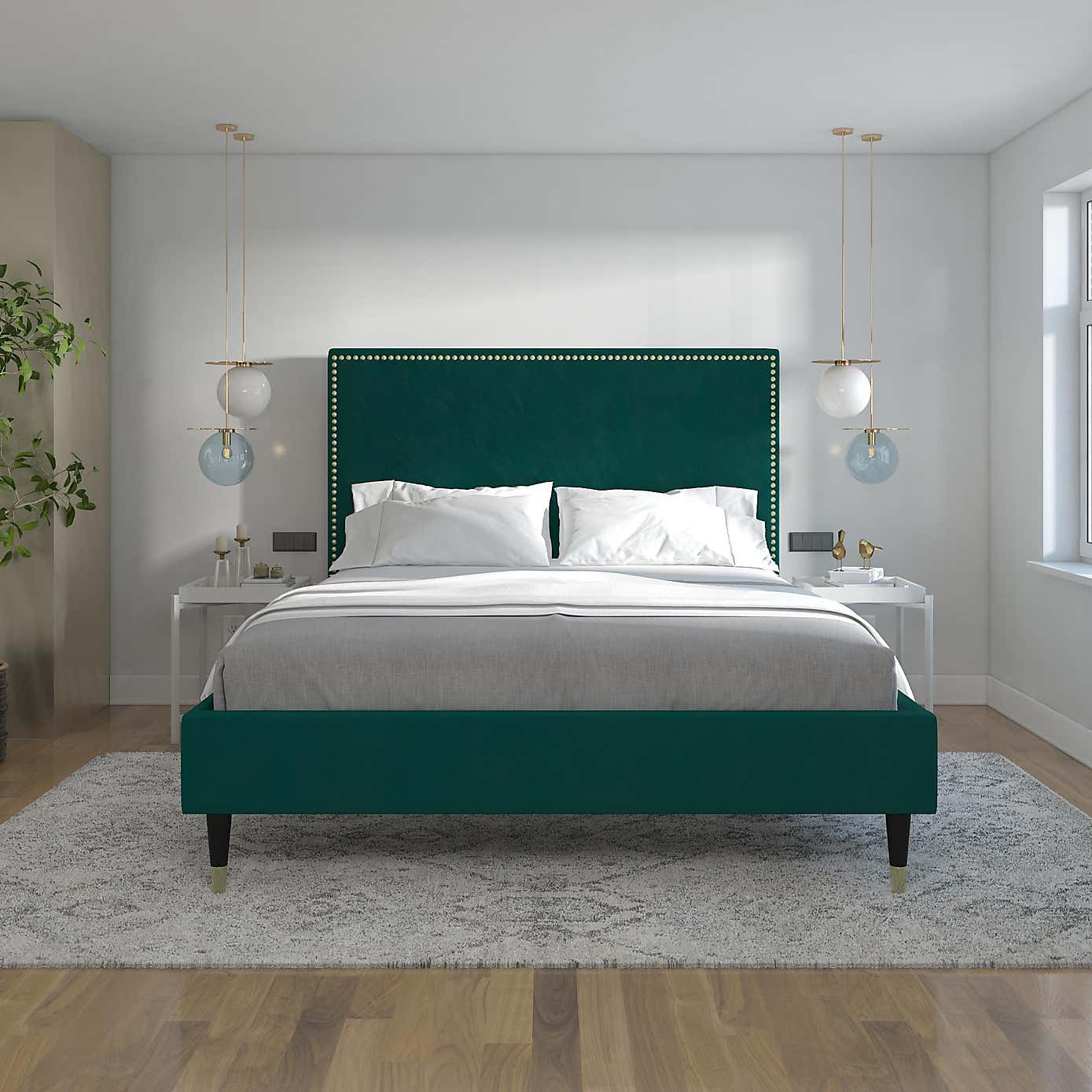 Cosmo Audrey Velvet Bed