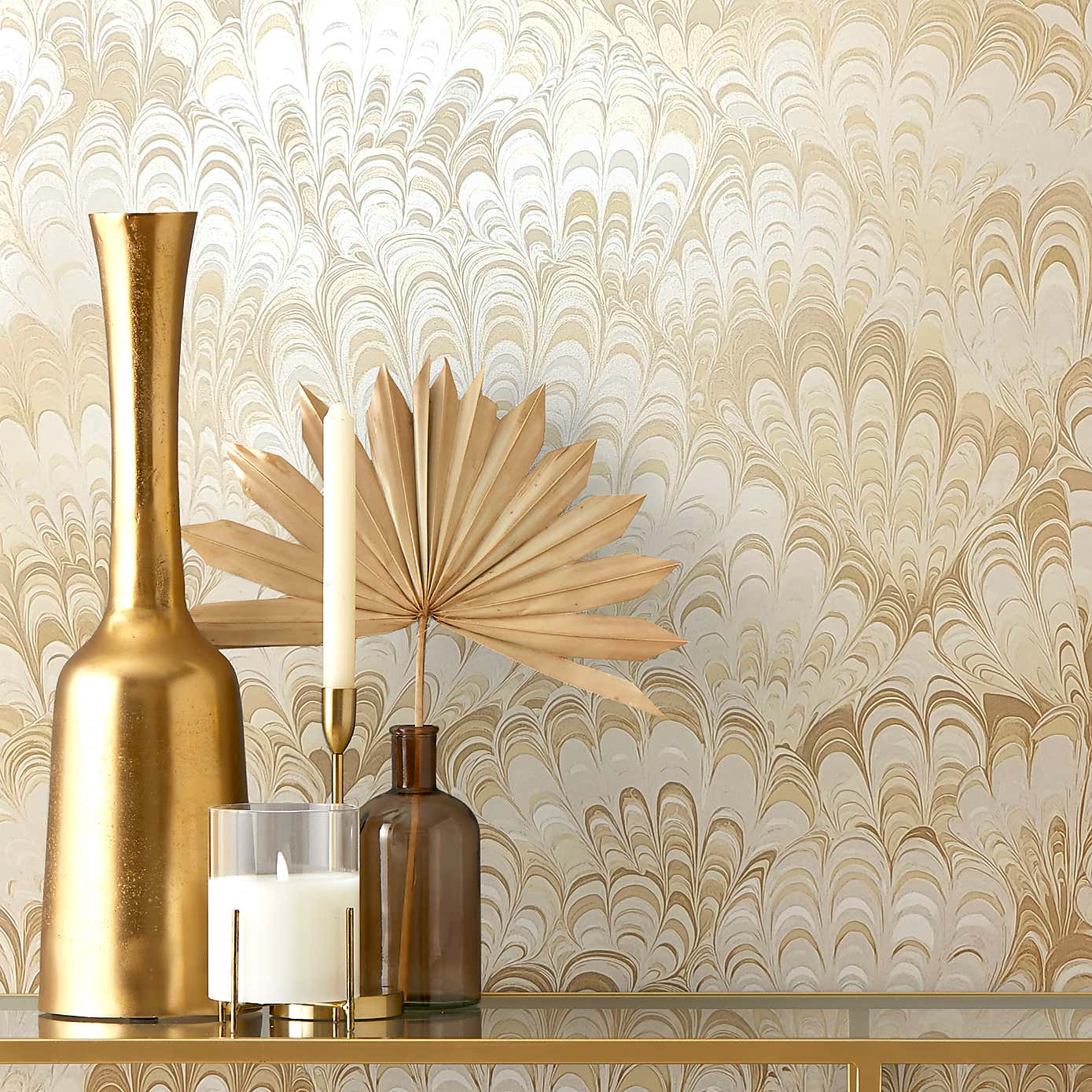 Feather Marble Wallpaper