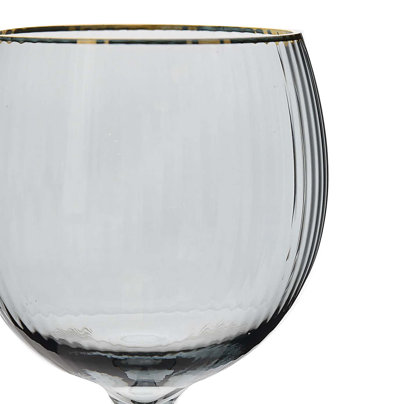 Hestia Set of 2 Gin Glasses with Gold Rim