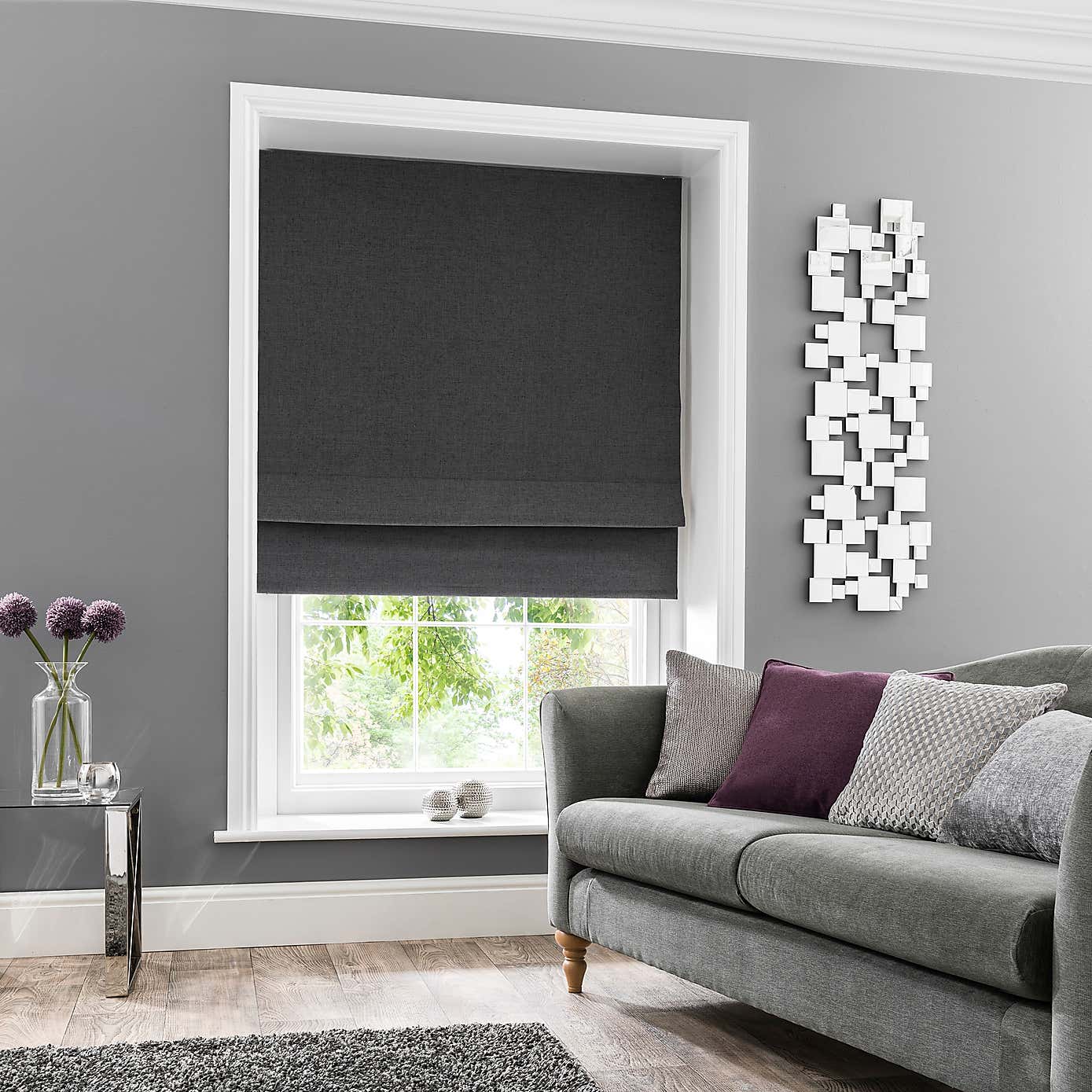 Linen Mix Blackout Roman Blind