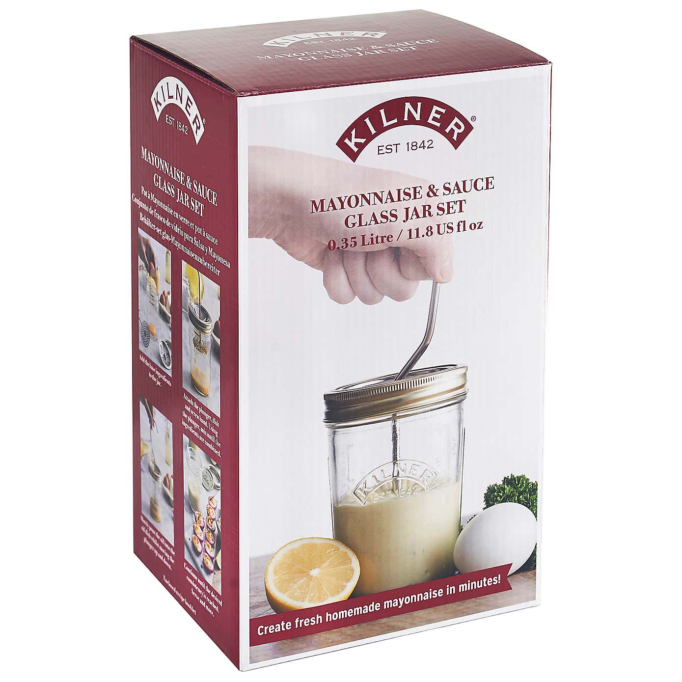 Kilner Mayonnaise and Sauce Jar Set