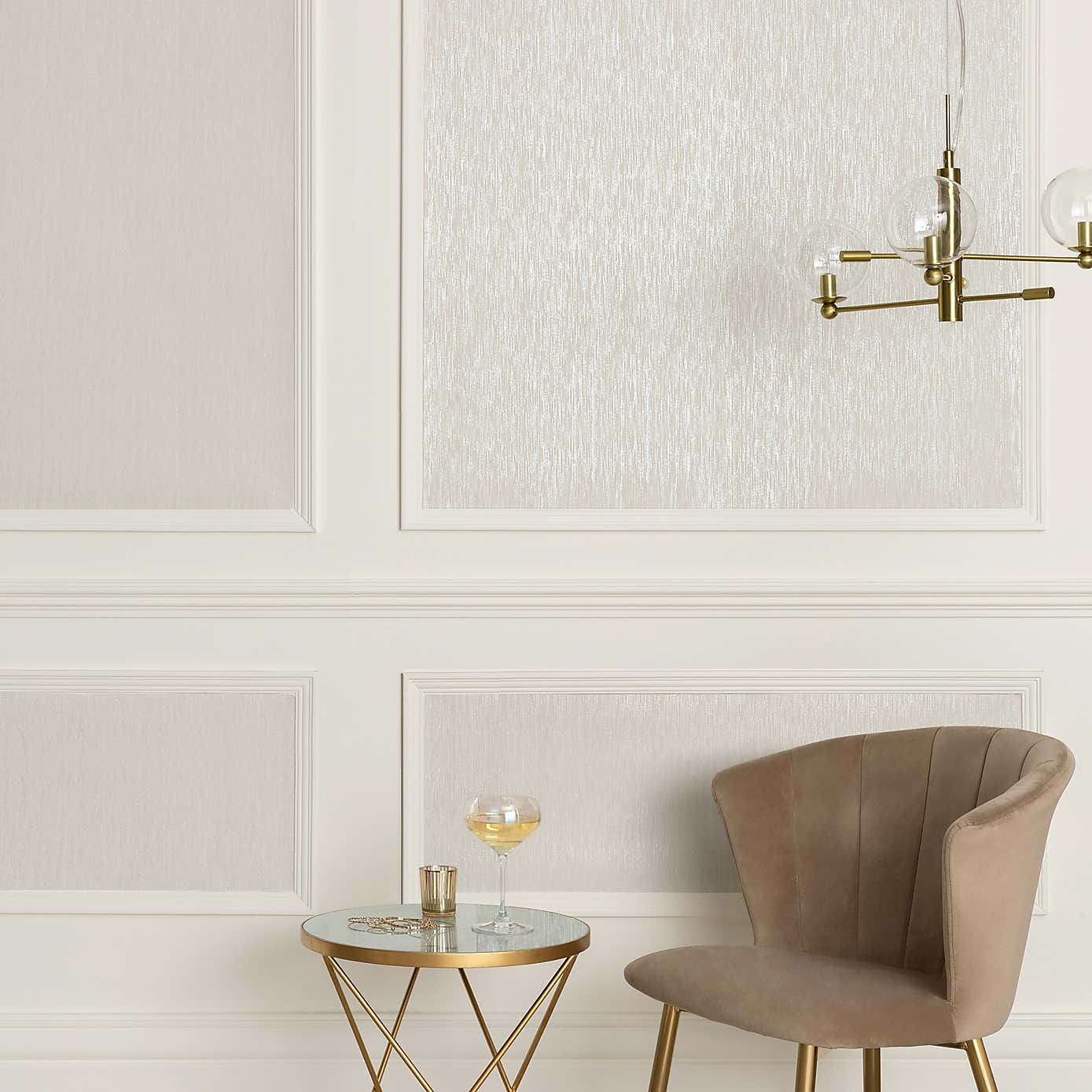 Glitter Natural Textured Wallpaper