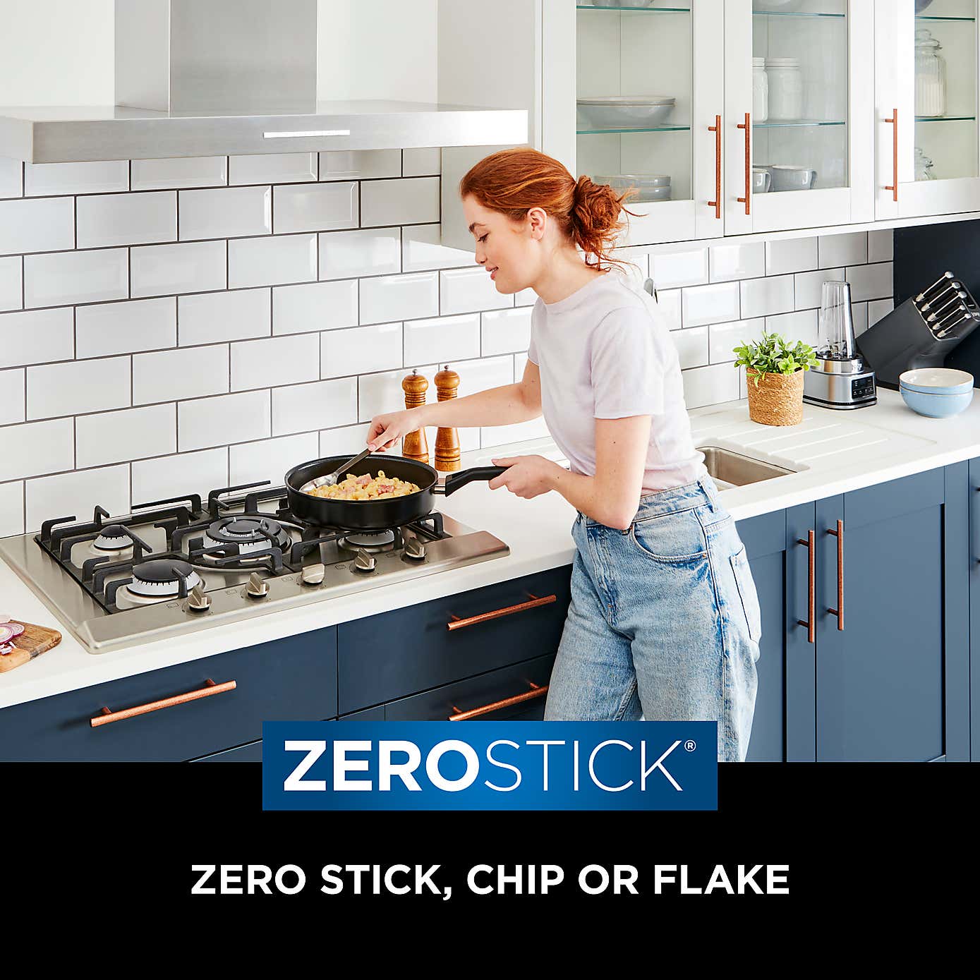 Ninja ZEROSTICK Hard Anodised Classic Frying Pan, 20cm