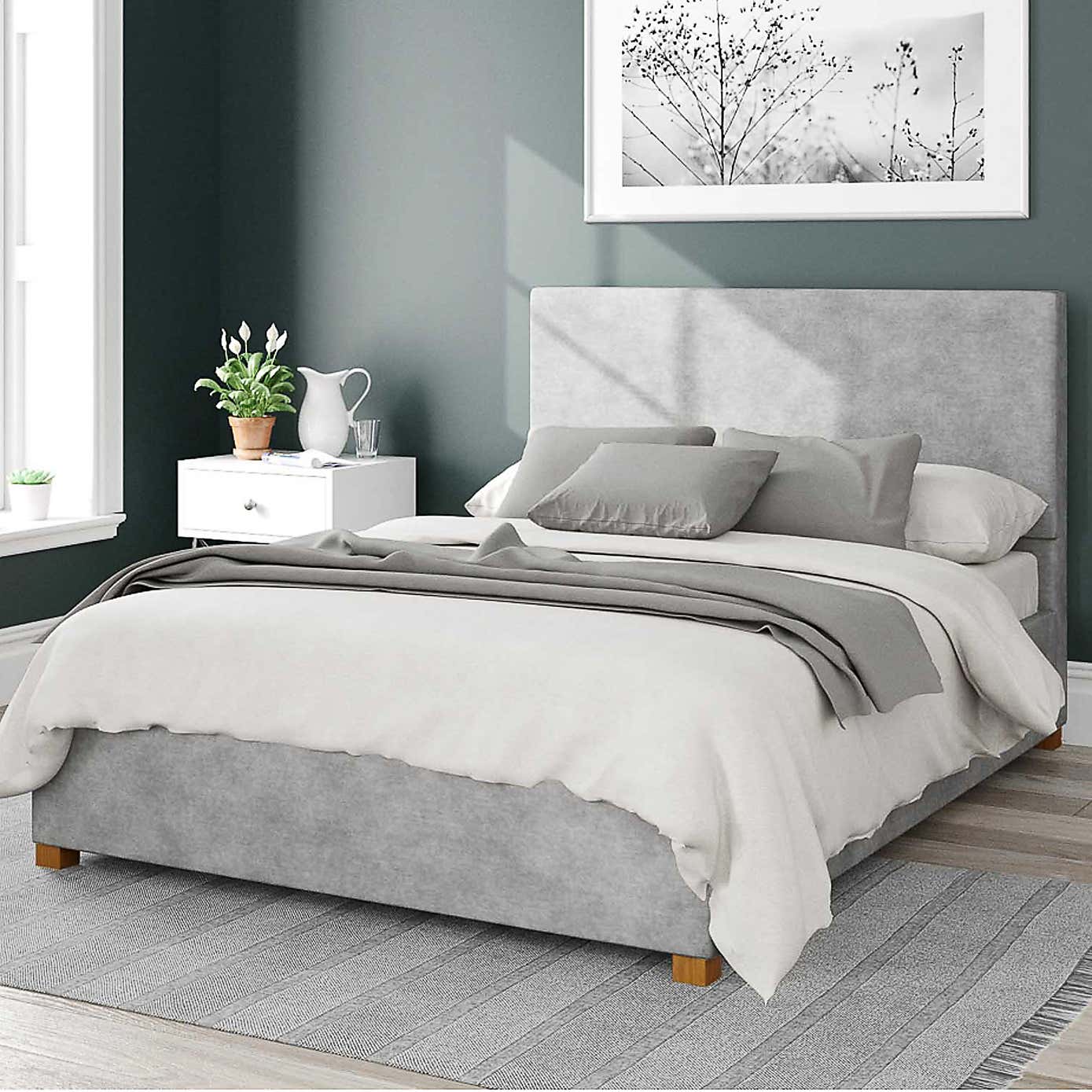 Garland Kimiyo Linen Ottoman Bed