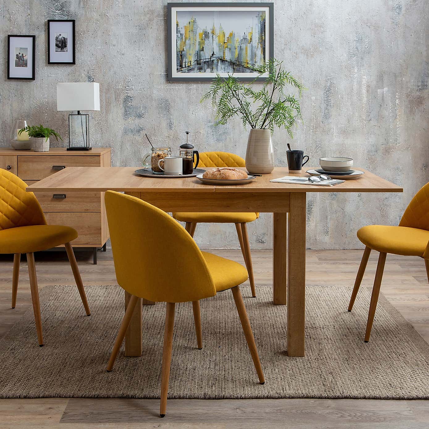 Fulton Oak Effect Flip Top Dining Table
