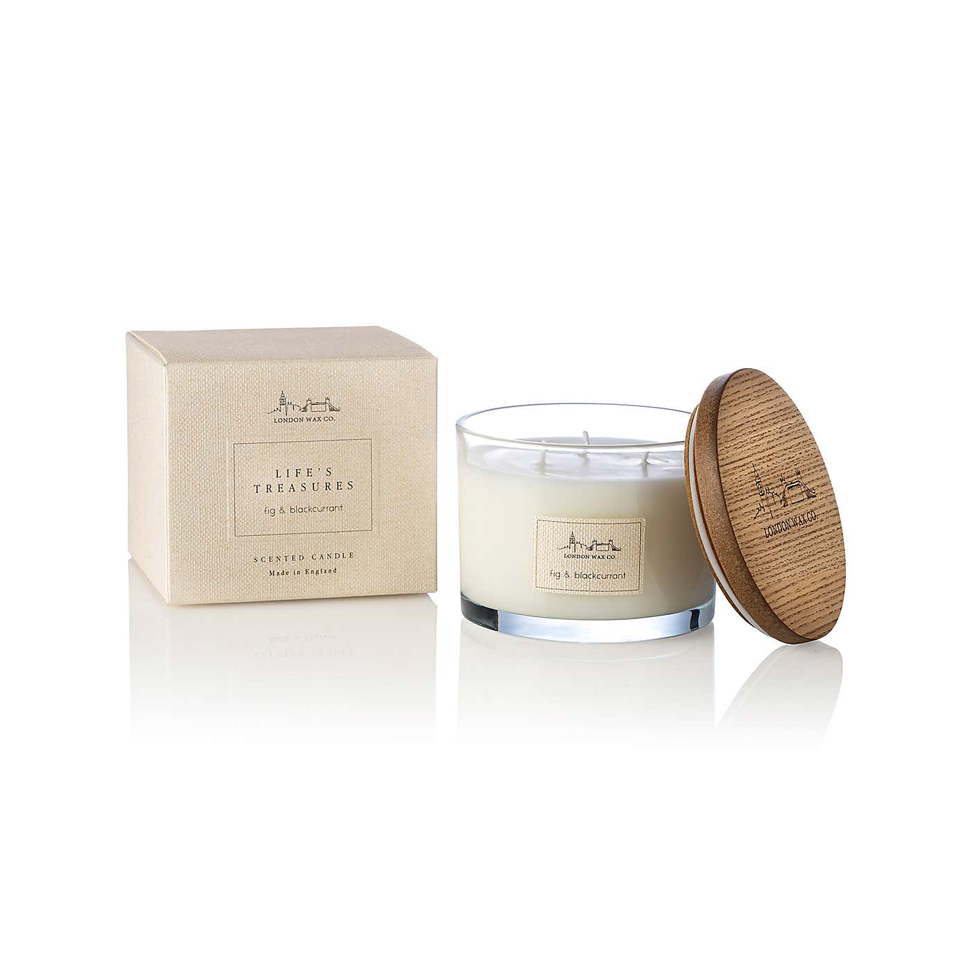 The London Wax Co Fig & Blackcurrant Multi Wick Candle
