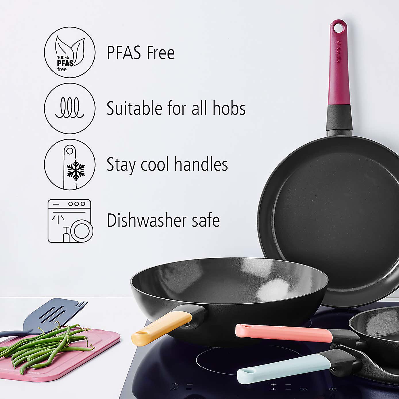 Brabantia Non-Stick Aluminium Wok, 30cm