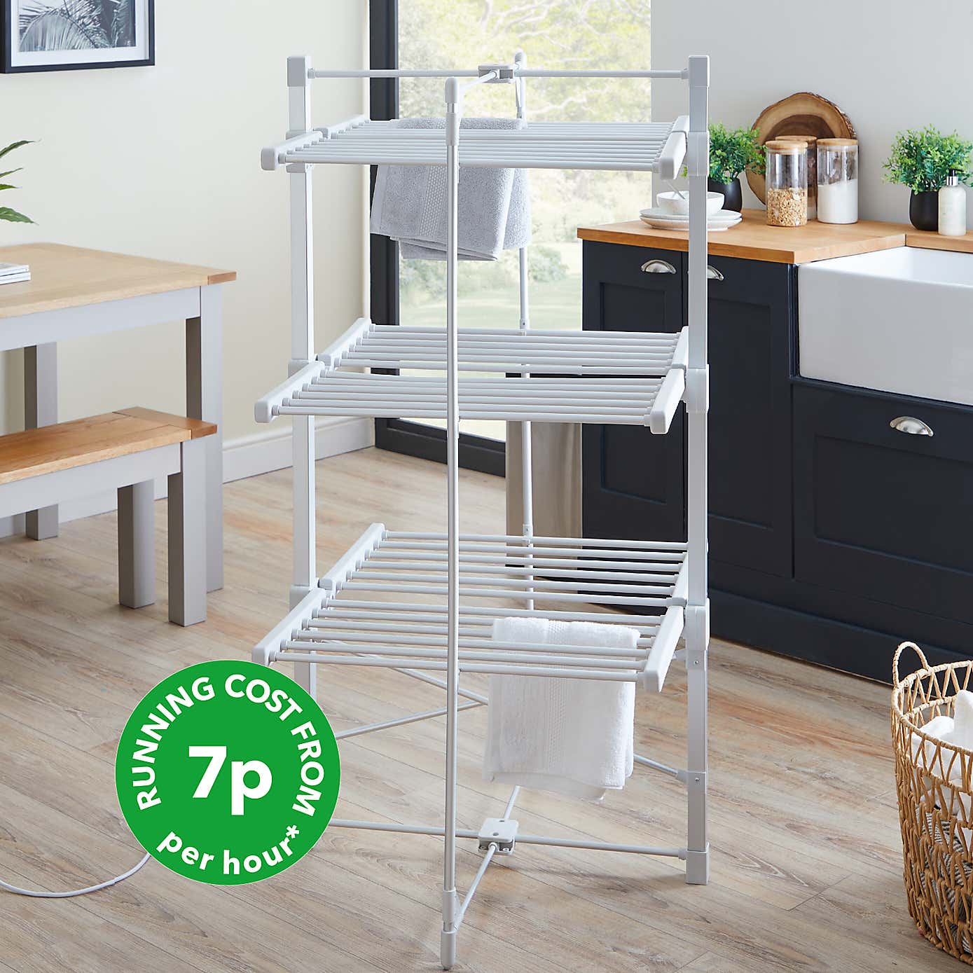 3 Tier Heated Airer