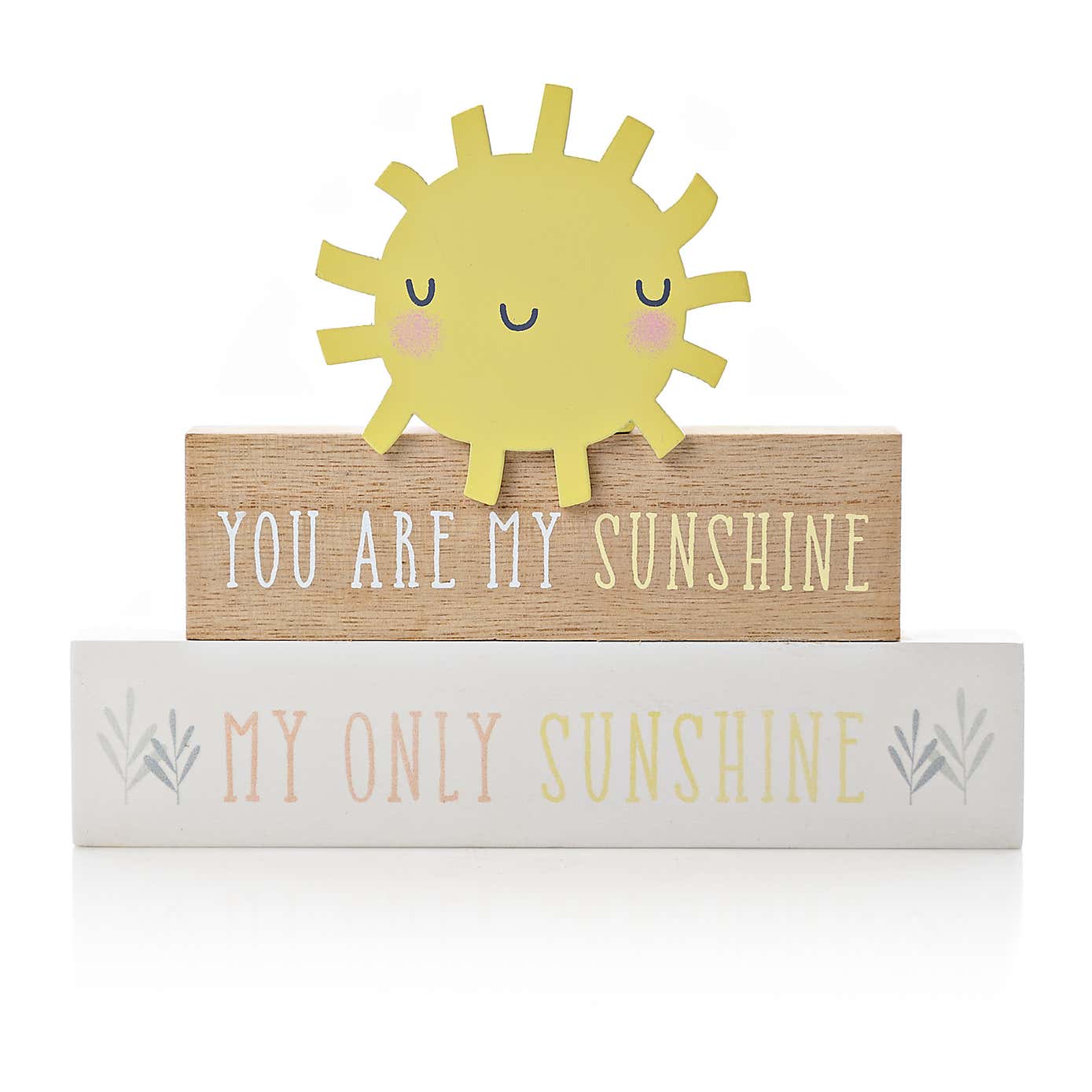Petit Cheri You Are My Sunshine Stacked Mantel Plaque