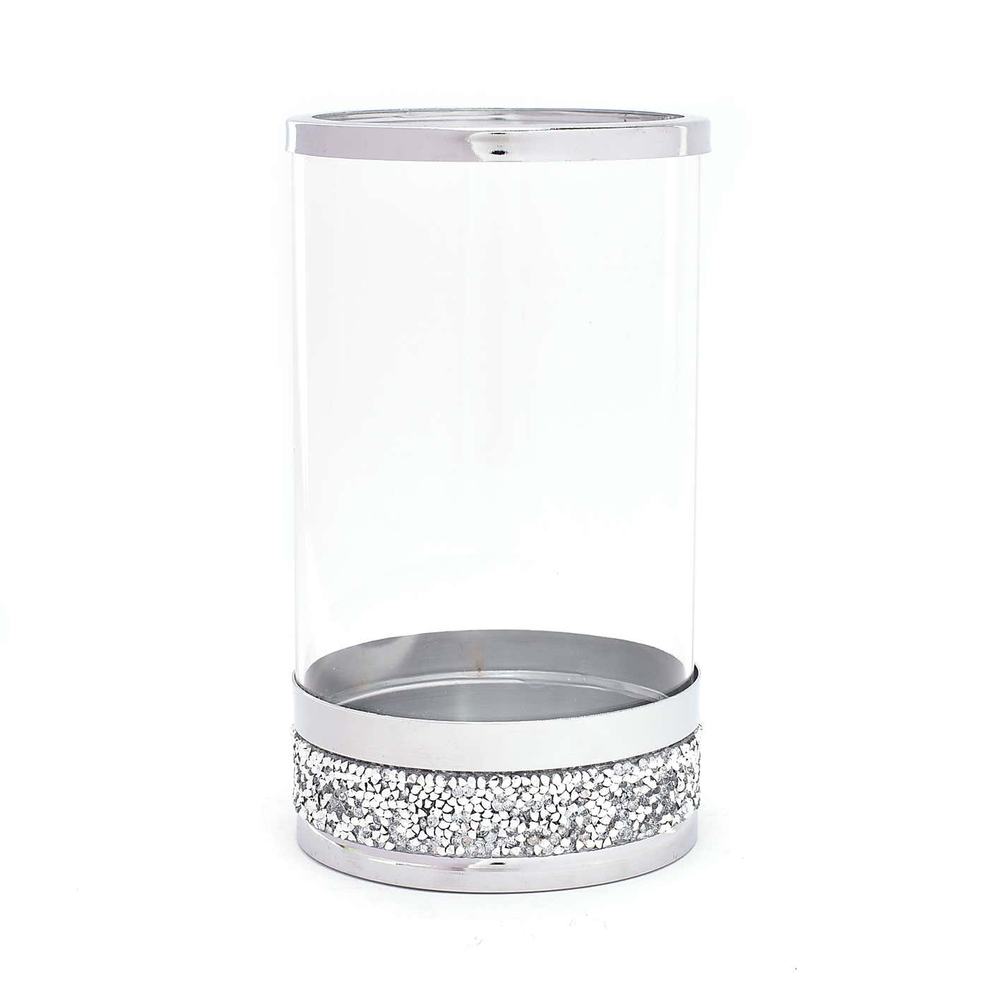 Hestia Candle Holder with Diamante Base