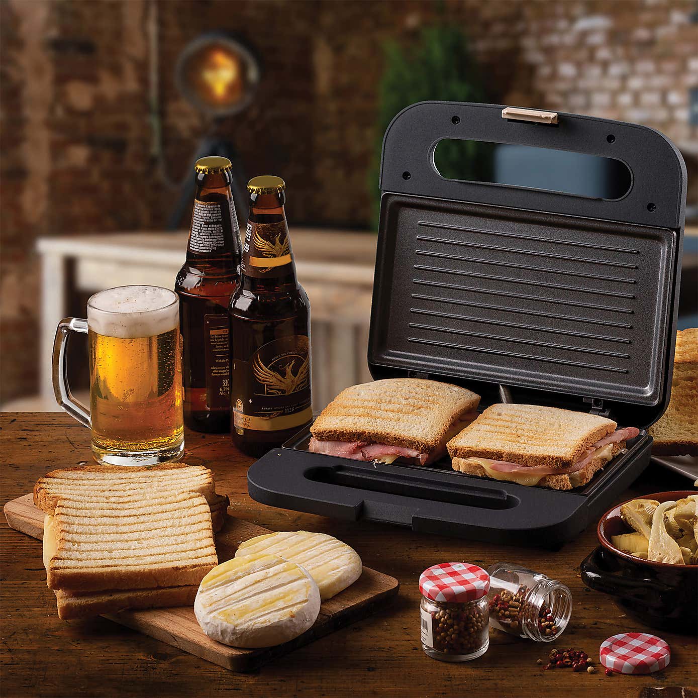 Ariete Breakfast Line Dark Grey Sandwich Maker